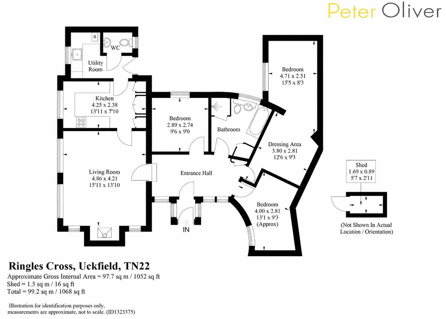 Ringles Cross Cottage, Ringles Cross, Uckfield floorplan