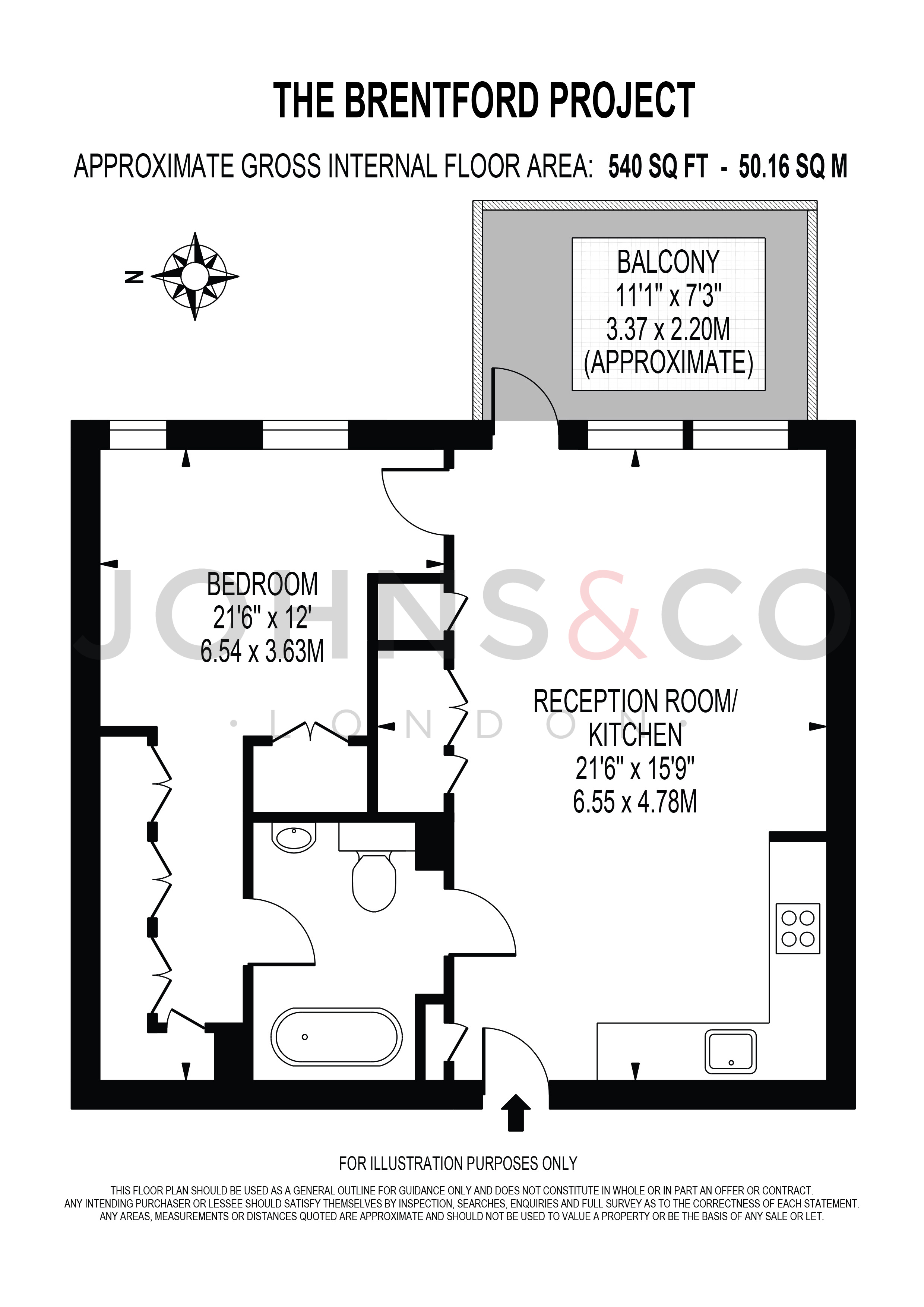 Apartment 138 Lewis House, 7 West Bradbury Yard, Brentford floorplan