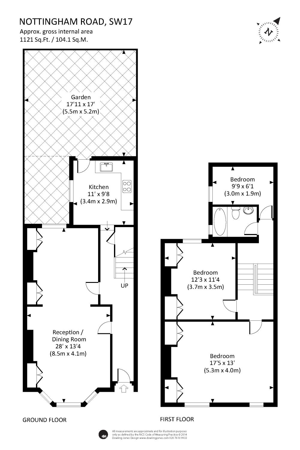 18, Nottingham Road, London floorplan