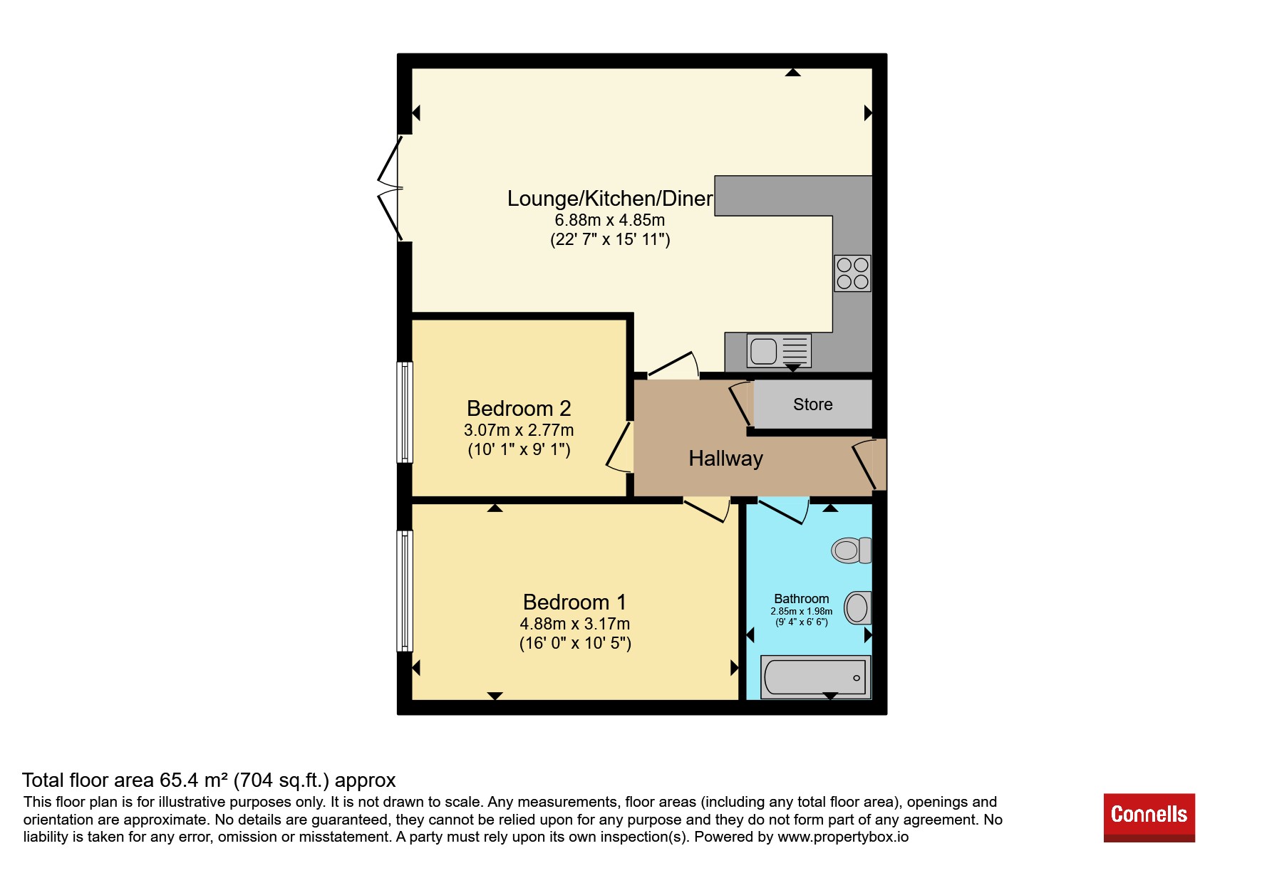 44, Boundary Road, Birmingham floorplan