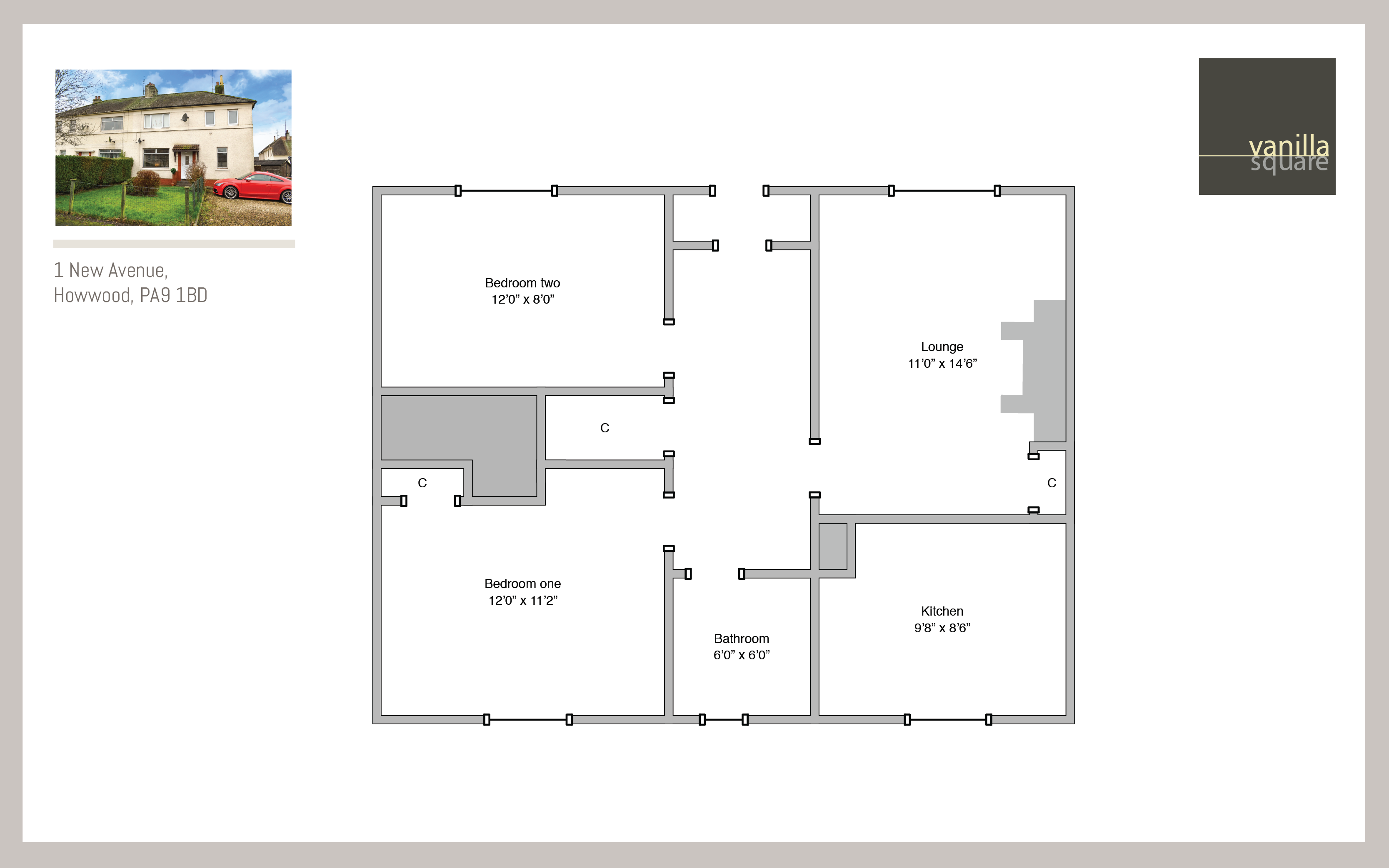 2 Bedrooms Flat for sale in New Avenue, Howwood, Johnstone PA9