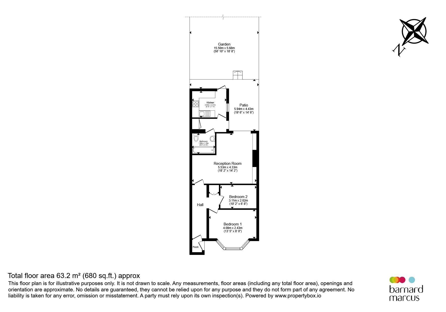 Flat 1, 36, Maple Road, SURBITON floorplan