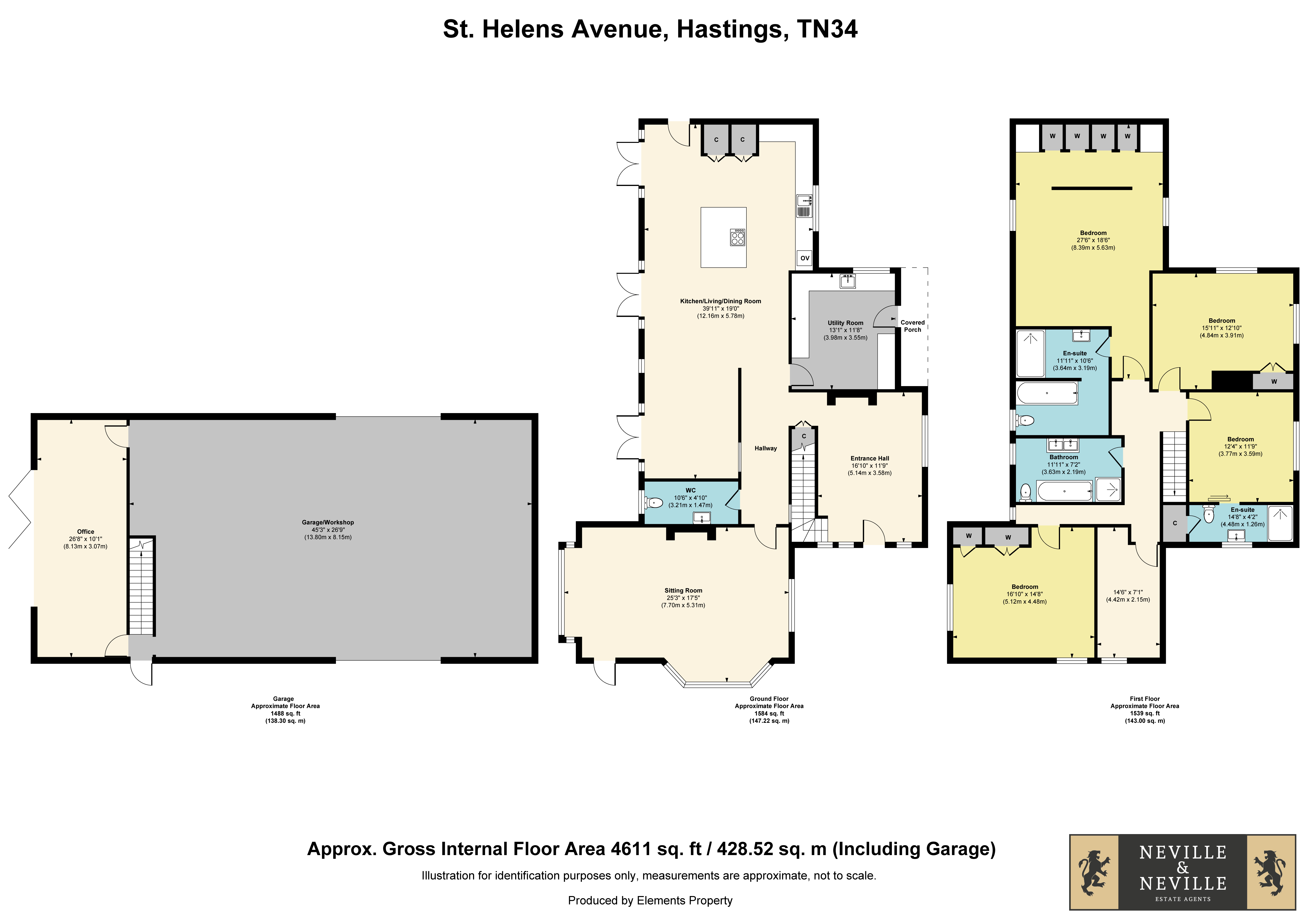 Wedderlie House,, Saint Helen's Avenue, Hastings floorplan