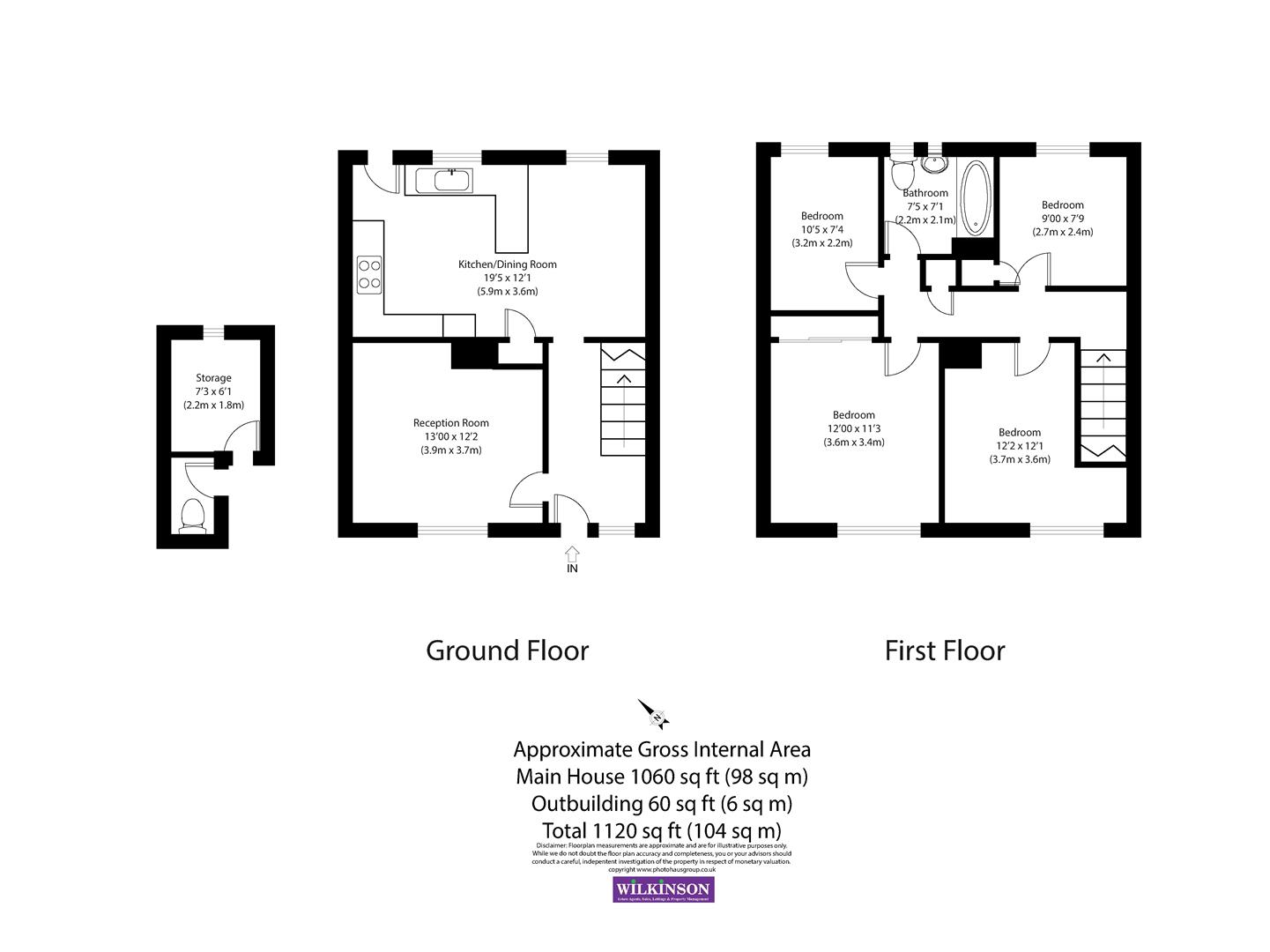 106, Field Road, London floorplan
