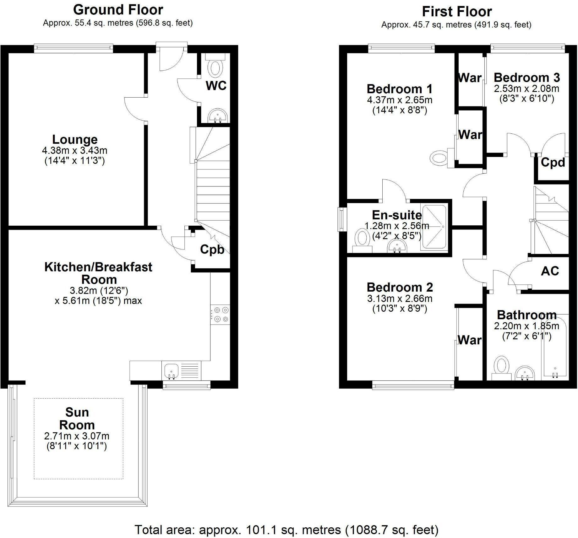 12, Campolina Drive, Burnham-on-Sea floorplan