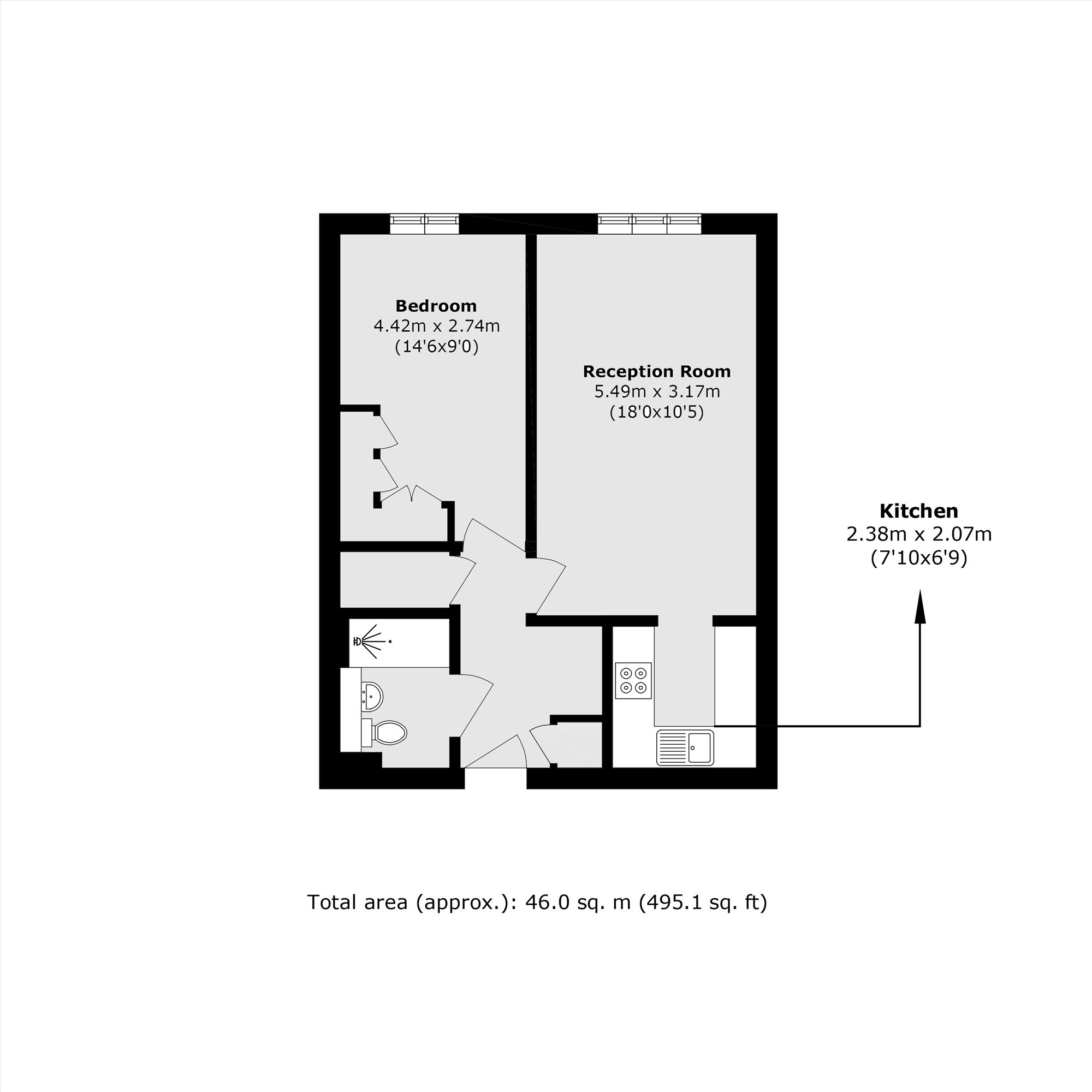 25, Walker Close, London floorplan