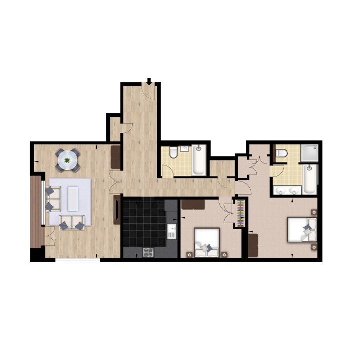 Flat 33, 39 Circus Apartments, Westferry Road, Canary Wharf floorplan