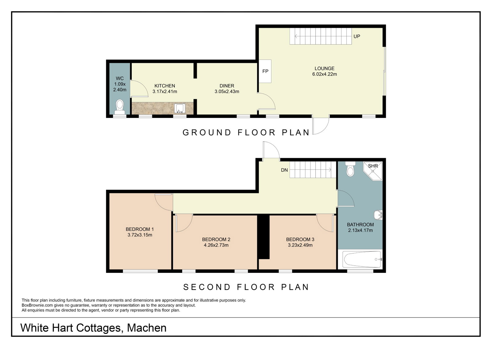 White Hart Cottages, Caerphilly floorplan