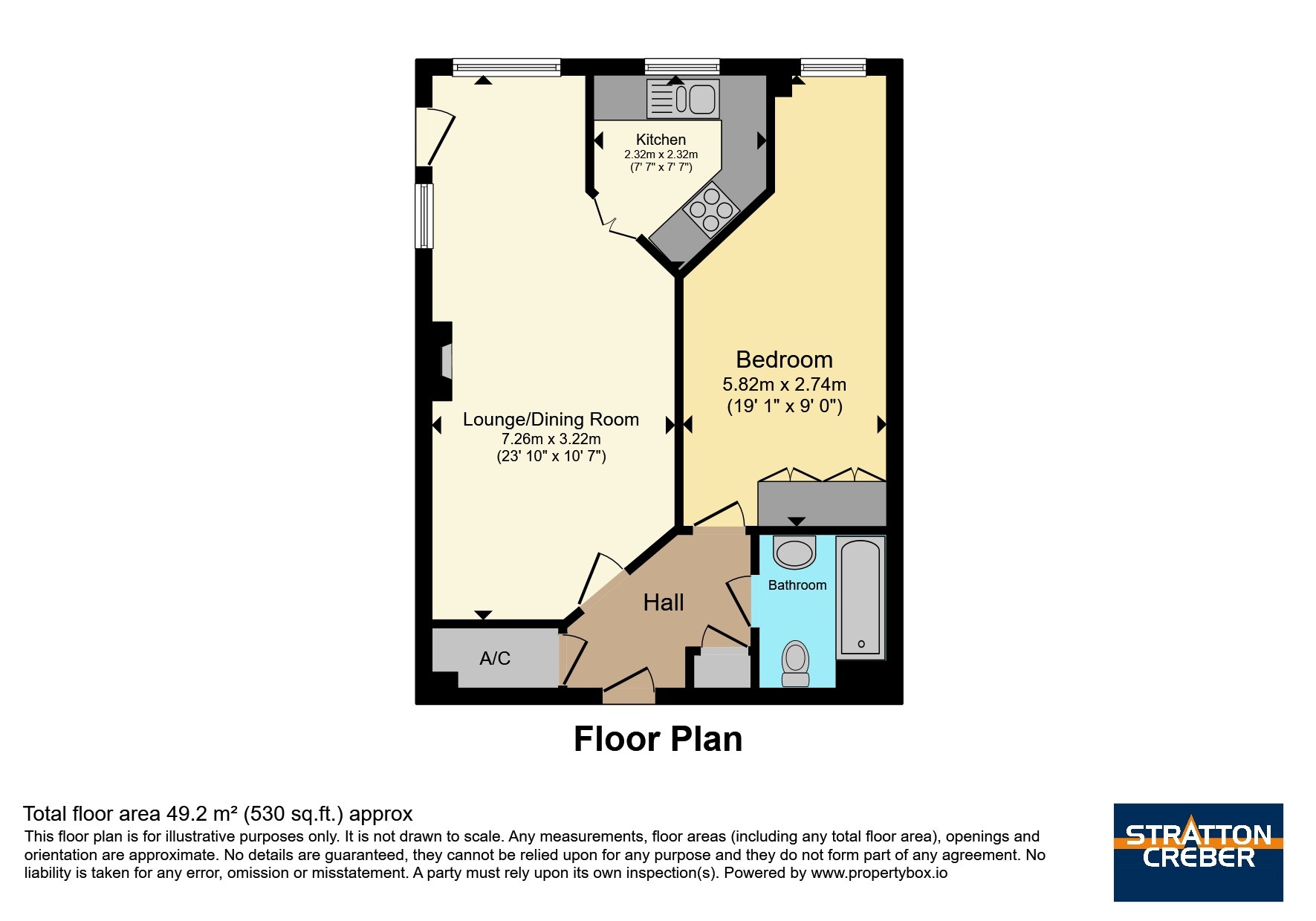 Flat 3 Lowen Court,, Quay Street, Cornwall floorplan