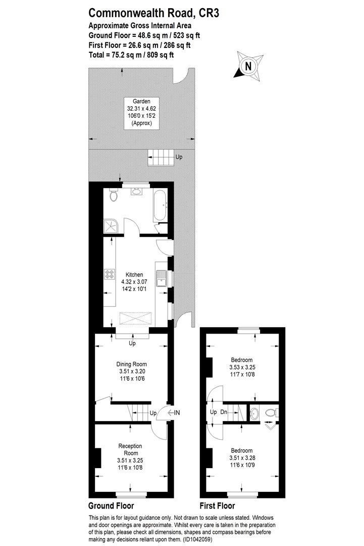Commonwealth Road, Caterham CR3, 2 bedroom end terrace house for sale