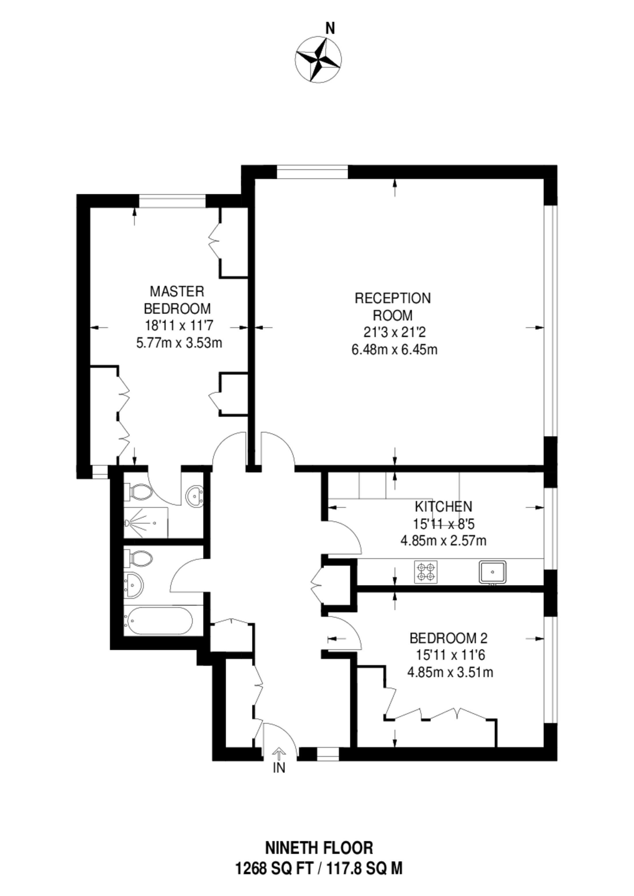 Somerset Road, Wimbledon Village floorplan