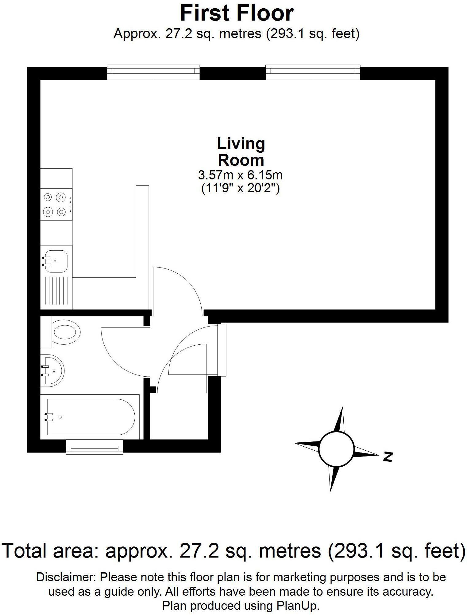 Flat 3 Maxwell Court, Northbourne Road, London floorplan