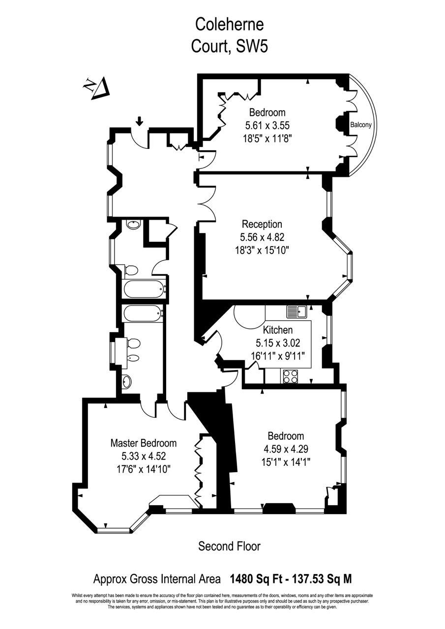 1 Bedrooms Flat to rent in Redcliffe Gardens, Earls Court SW5