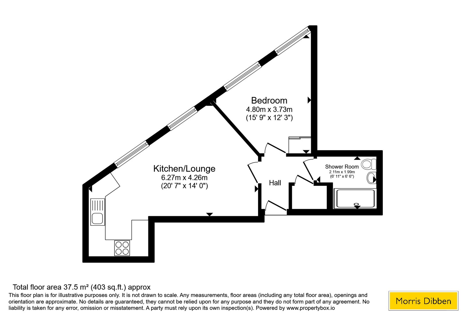 Flat 14, Kingsbury House,, Kingsbury Road, Hampshire floorplan