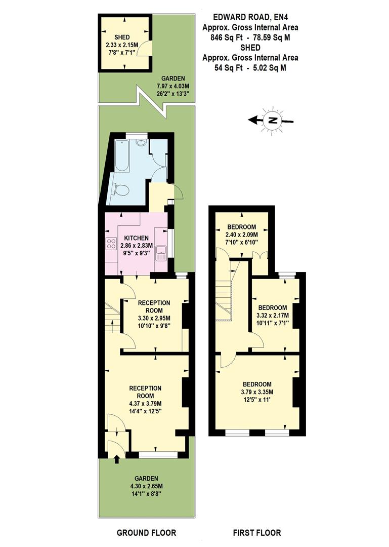 43, Edward Road, Barnet floorplan