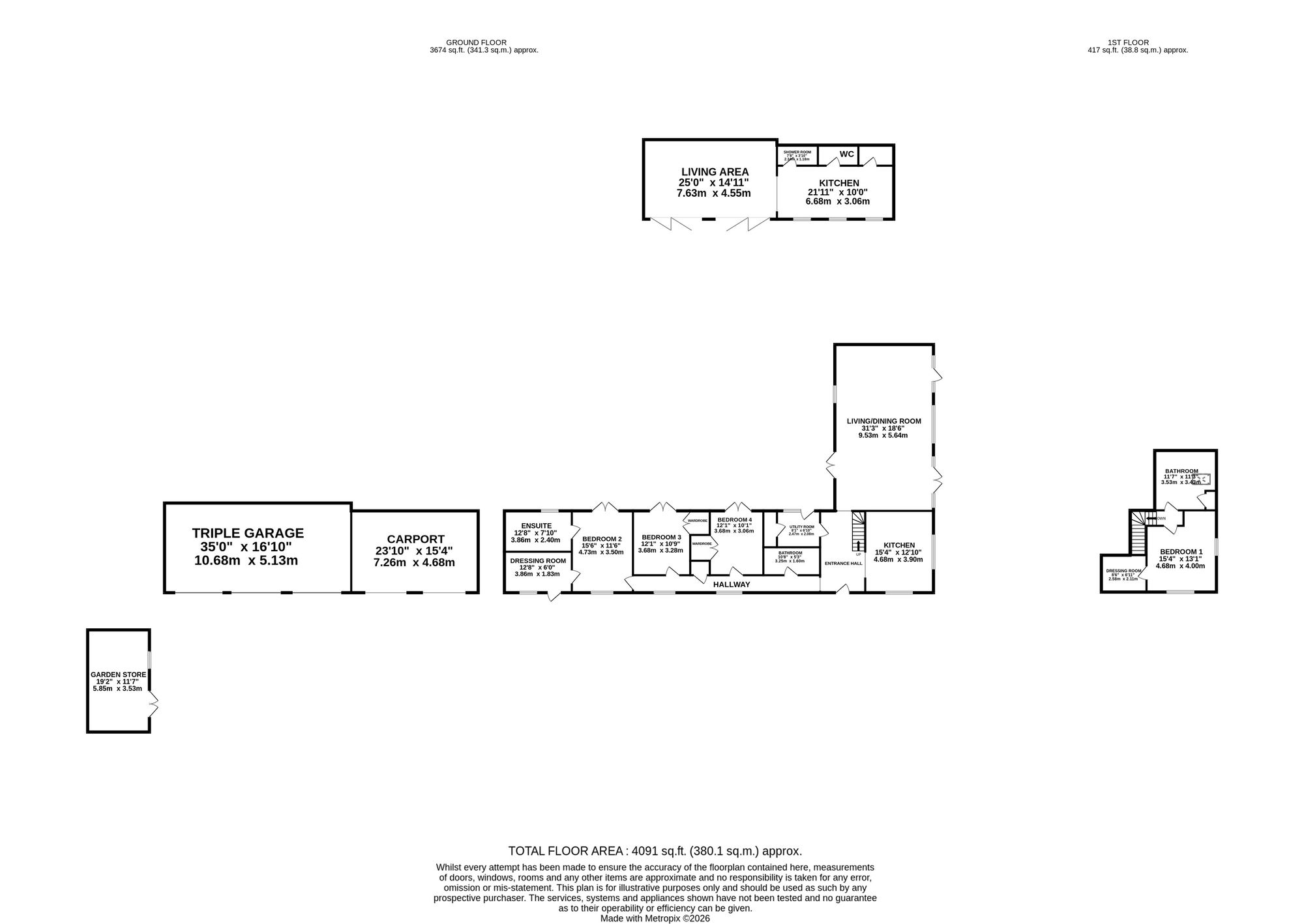 Masefield, Market Drayton floorplan