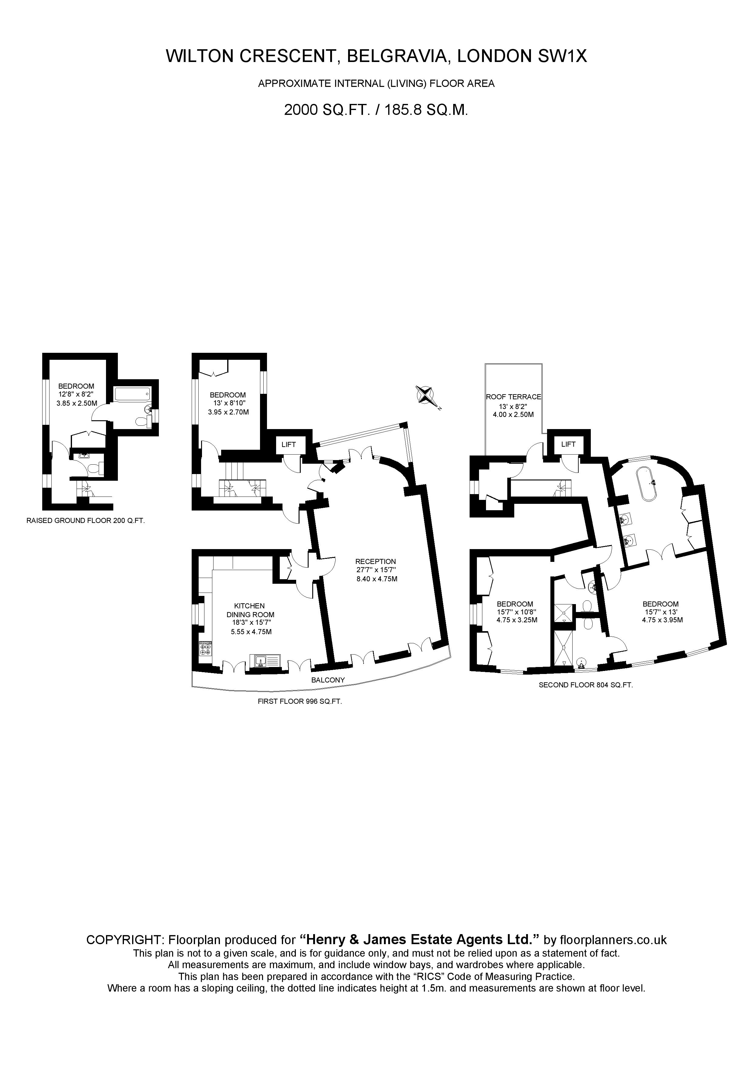 Flat 2, 34, Wilton Crescent, London floorplan
