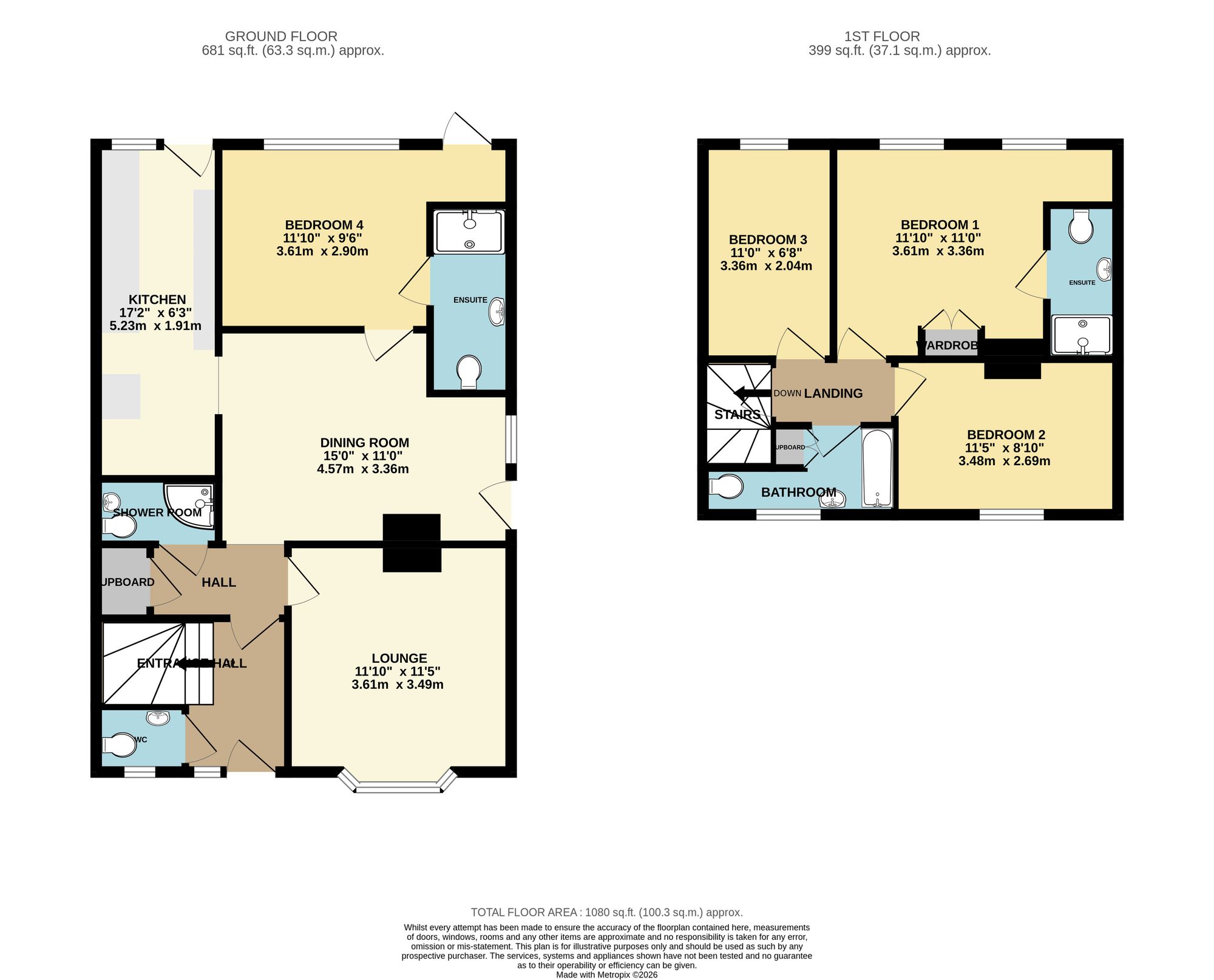 795 Oxford Road, Reading floorplan