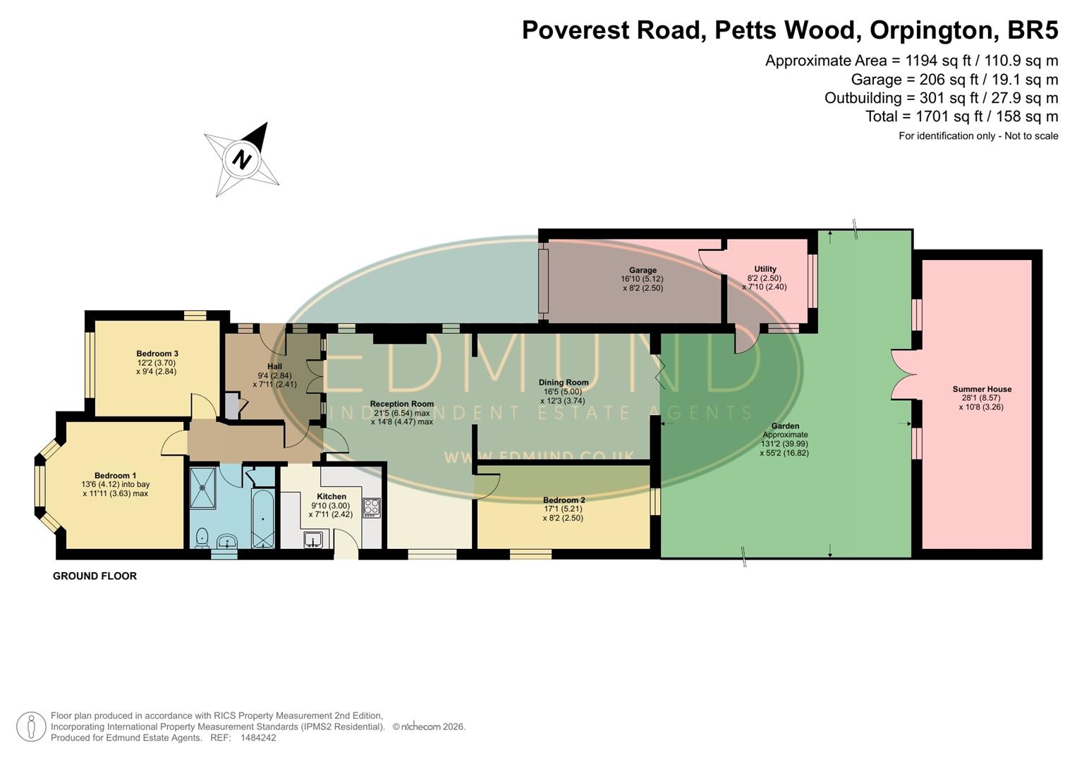 154, Poverest Road, Orpington floorplan