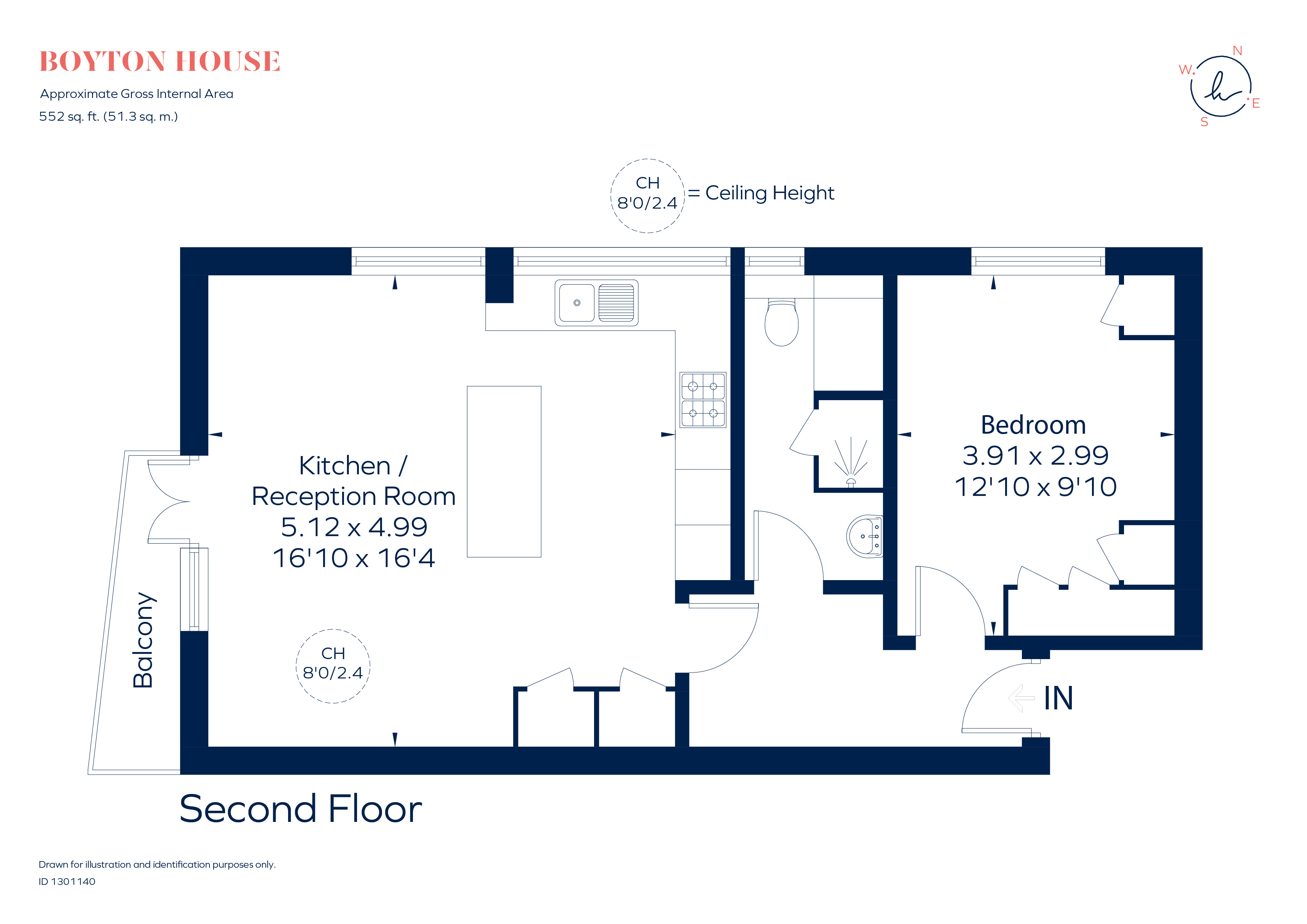 Flat 11, Boyton House, Wellington Road, London floorplan
