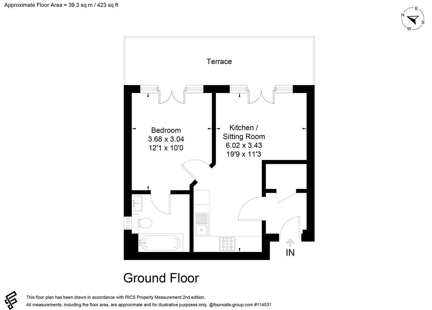 Flat 3, 8, Coulsdon Road, Coulsdon floorplan