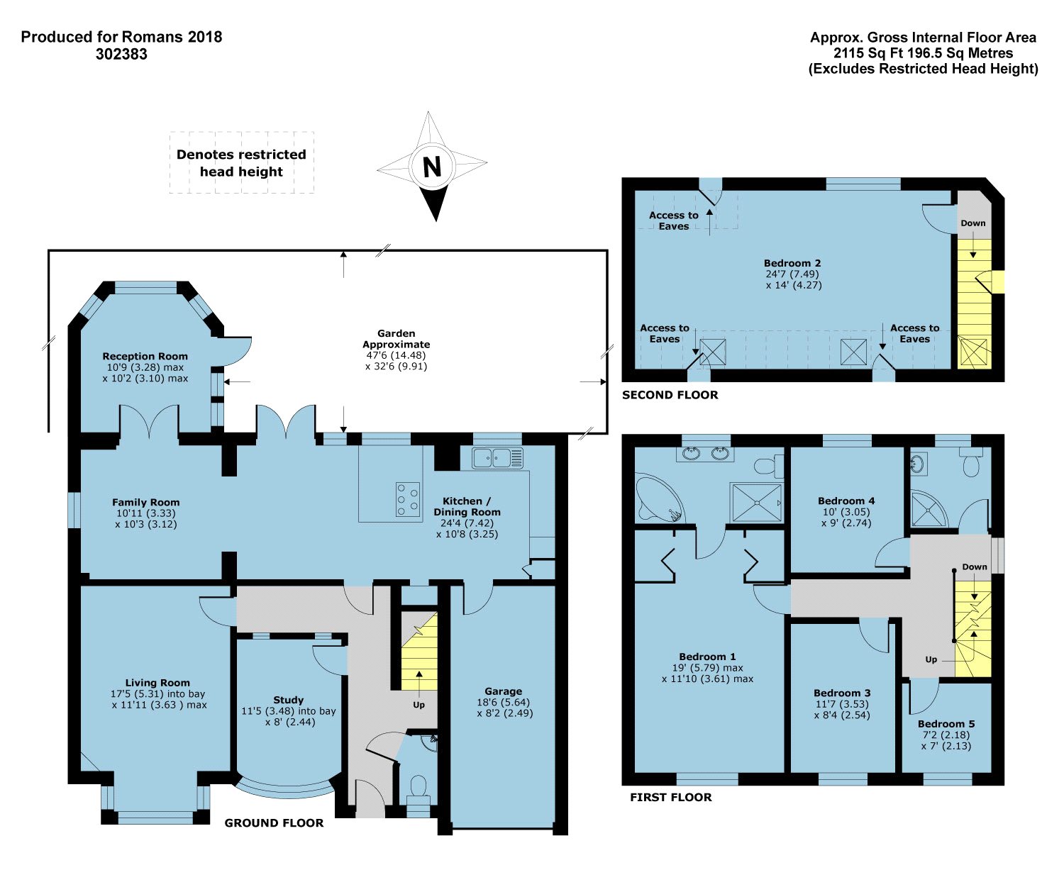 5 Bedrooms Detached house for sale in Kingsford Close, Woodley, Reading RG5