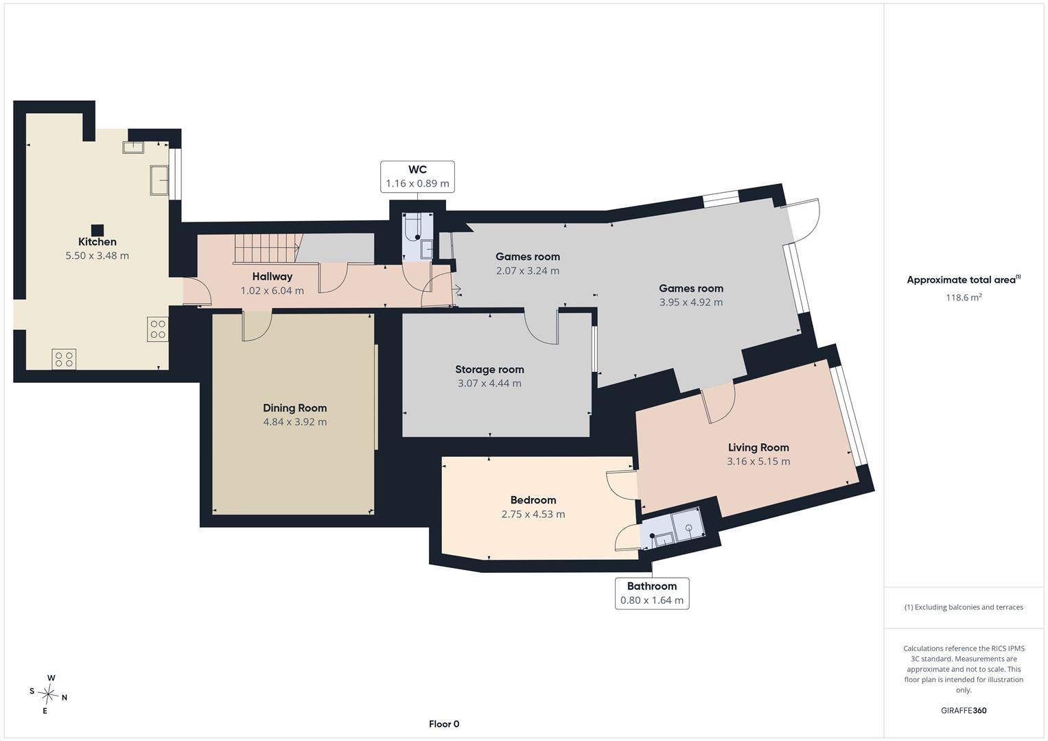 Harcourt Hotel, 49, Fore Street, Ilfracombe floorplan