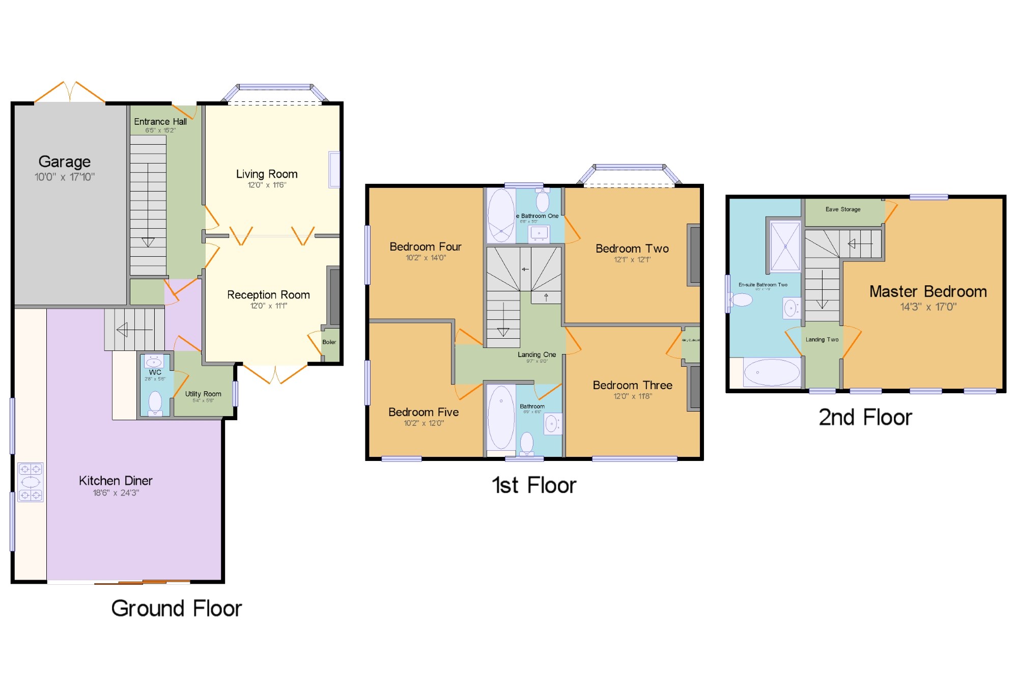 5 Bedrooms Semi-detached house for sale in The Beeches, London Road, Hurst Green, Etchingham TN19