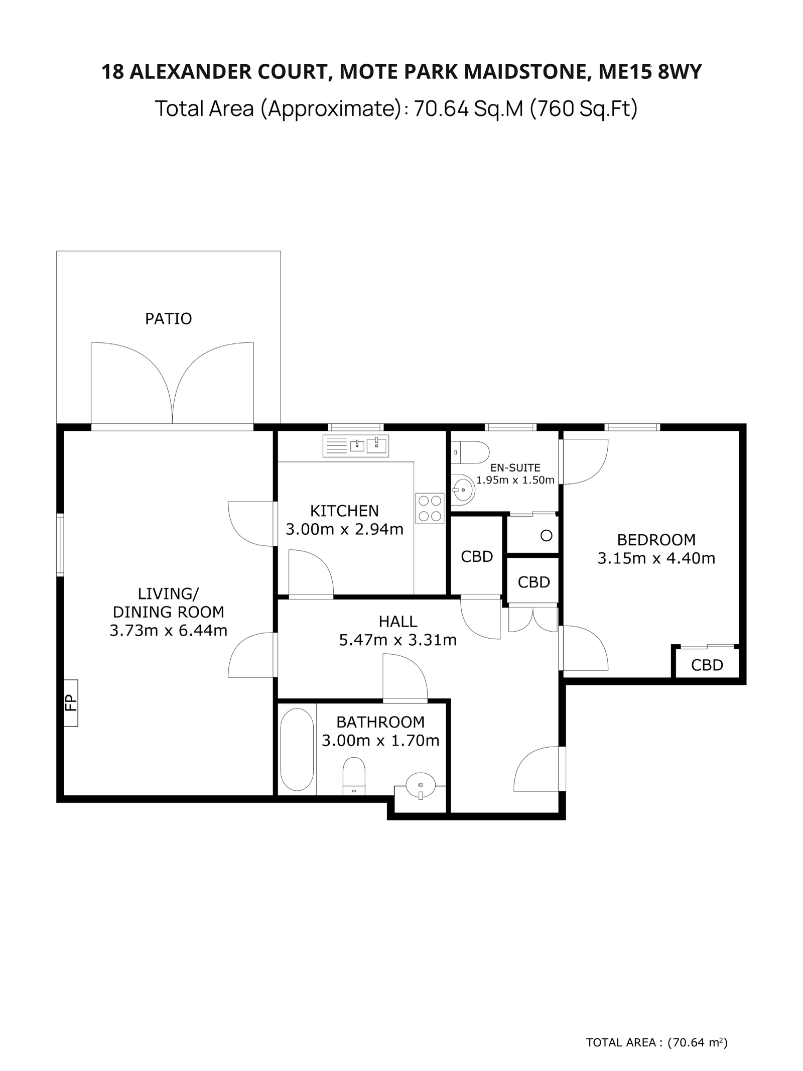 Alexander Court,18, Mote Park, Maidstone floorplan