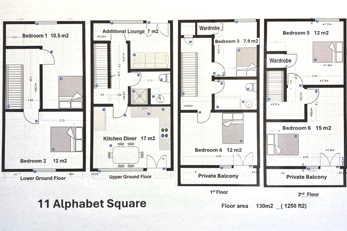 11, Alphabet Square, London floorplan