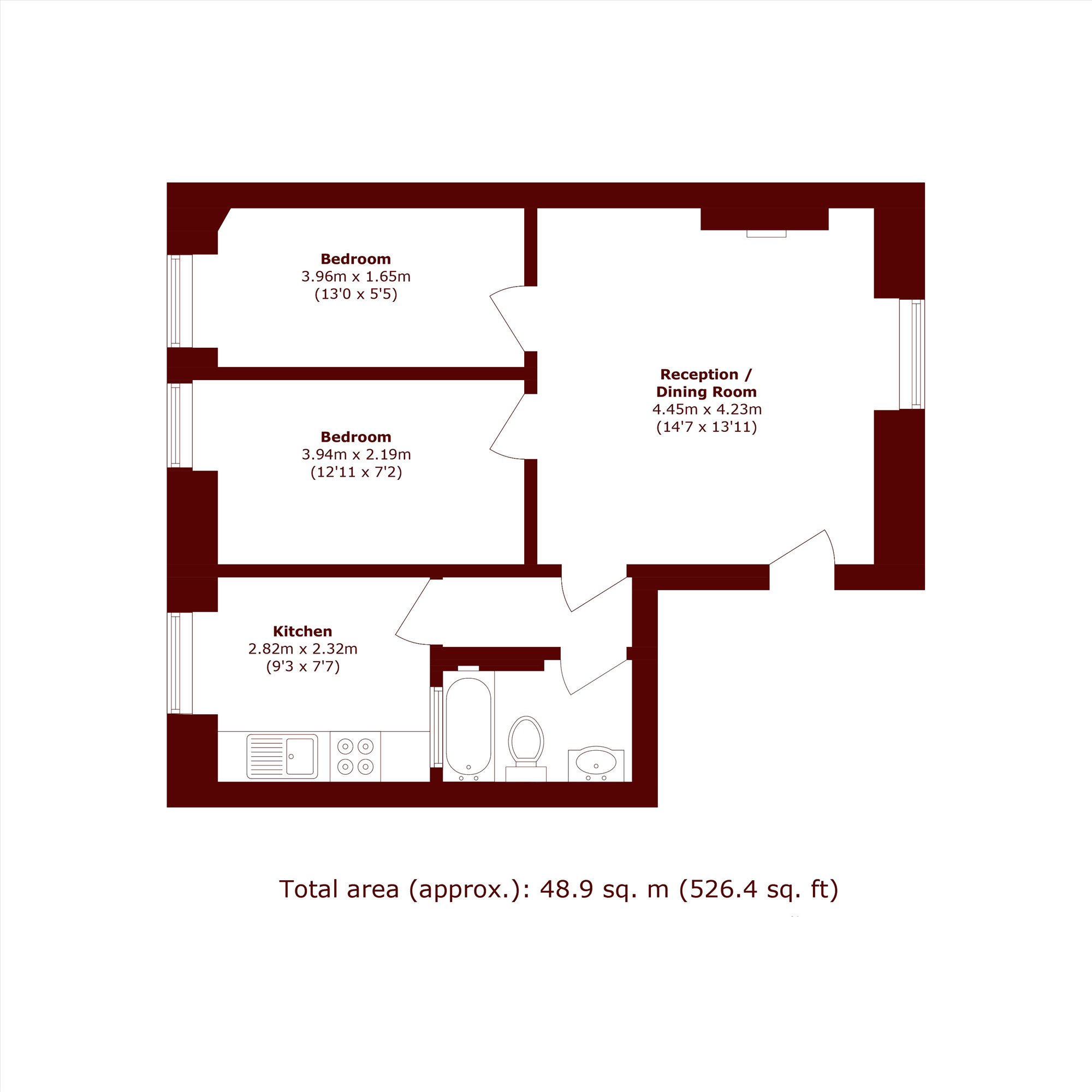 14, Mall Chambers, London floorplan