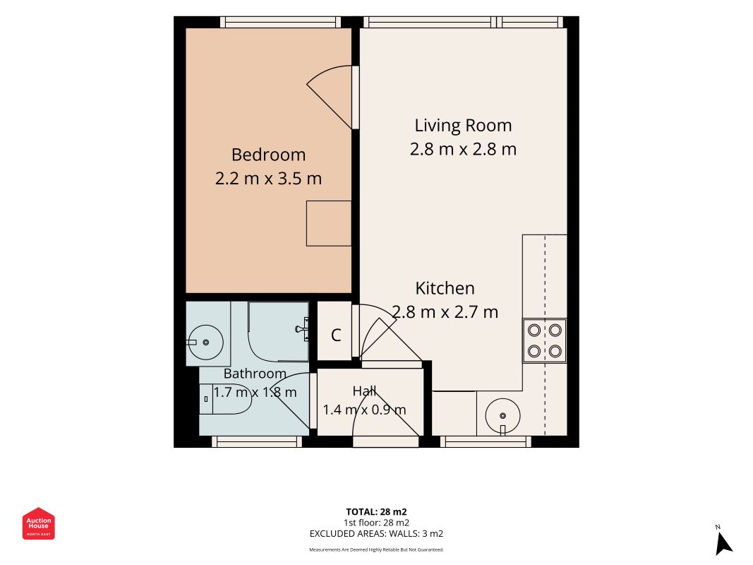 8 Belsay Gardens, Newcastle upon Tyne floorplan