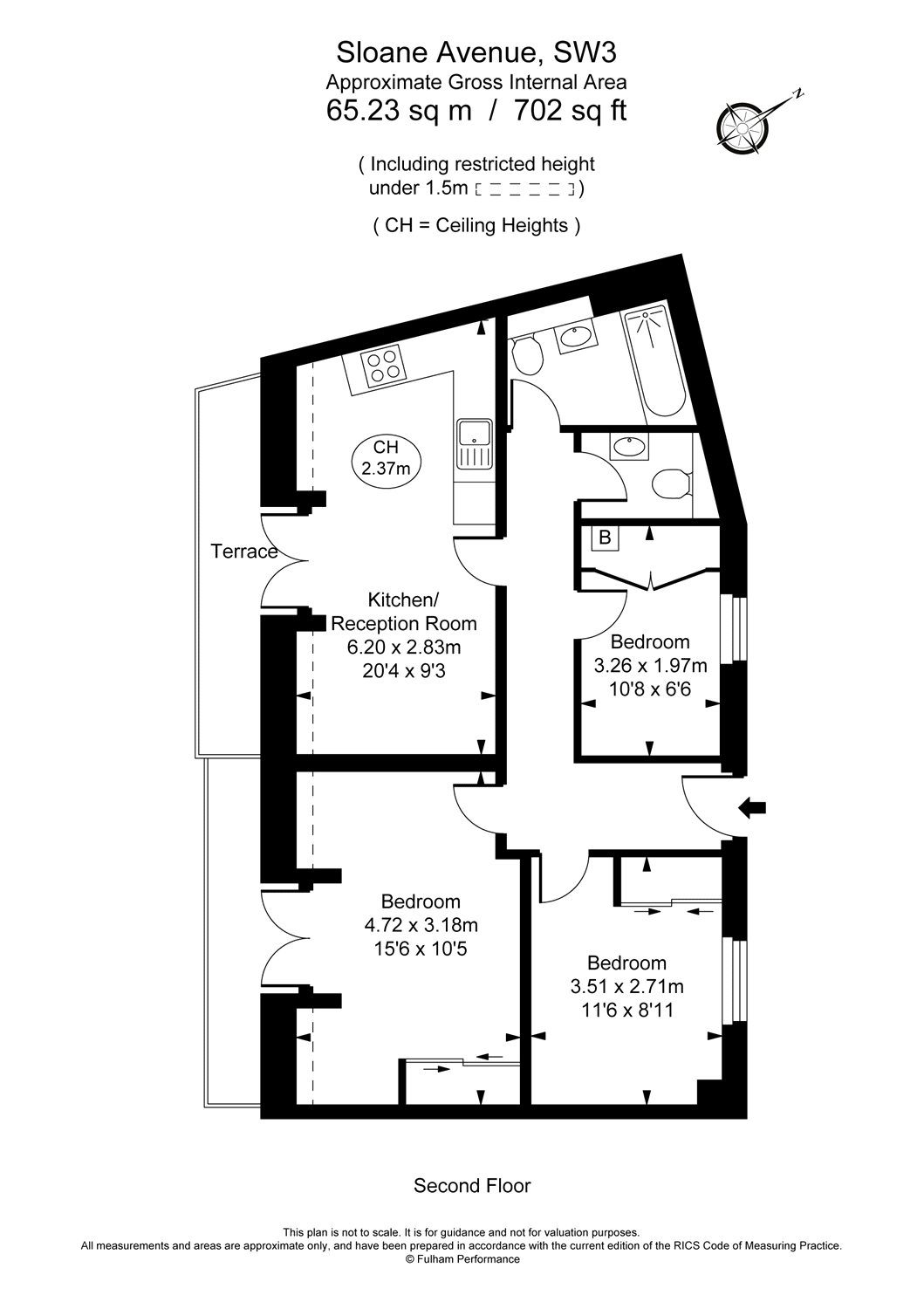 3 Bedrooms Flat to rent in Sloane Avenue, London SW3