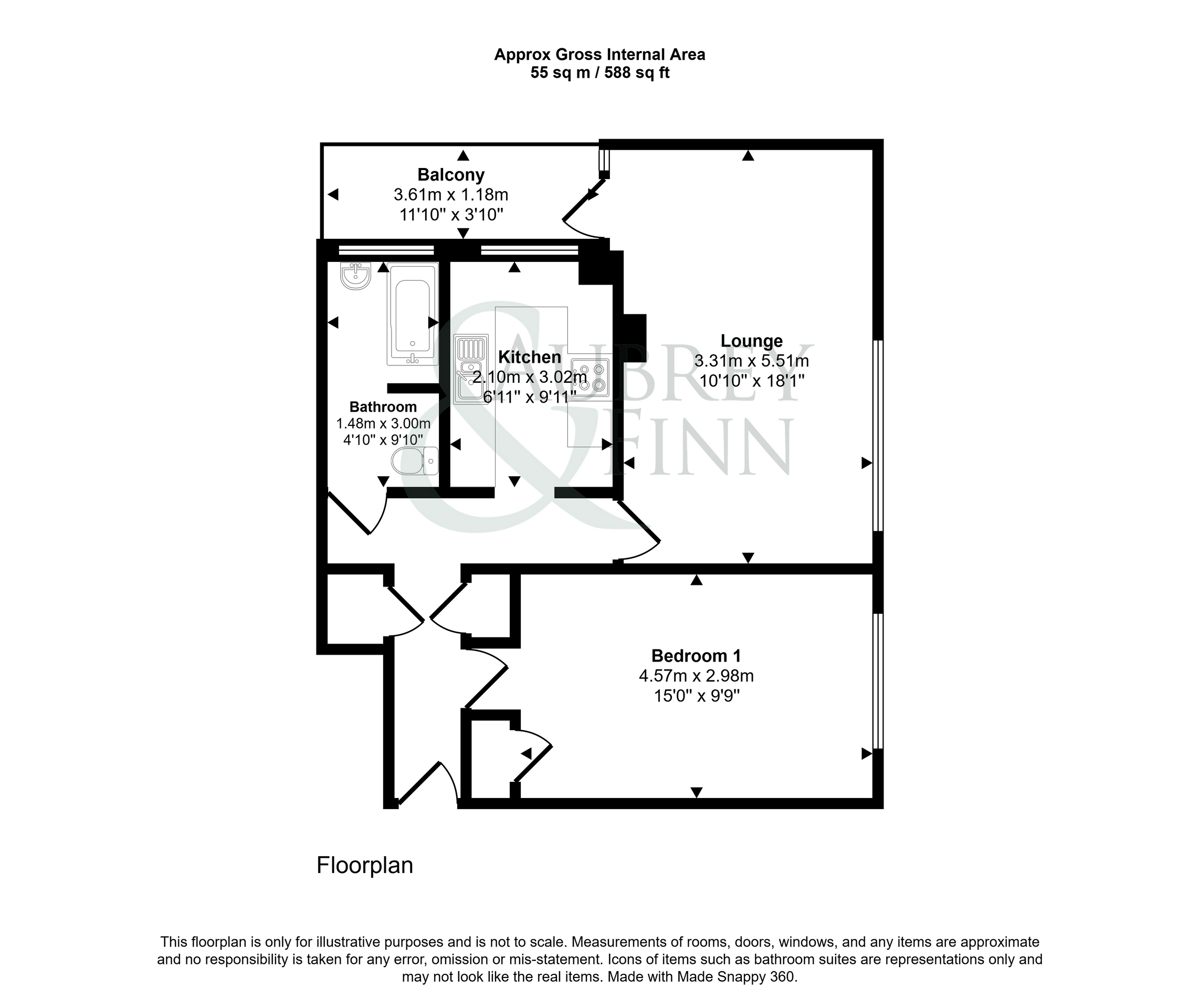 6 Pelham Court, Hemel Hempstead floorplan