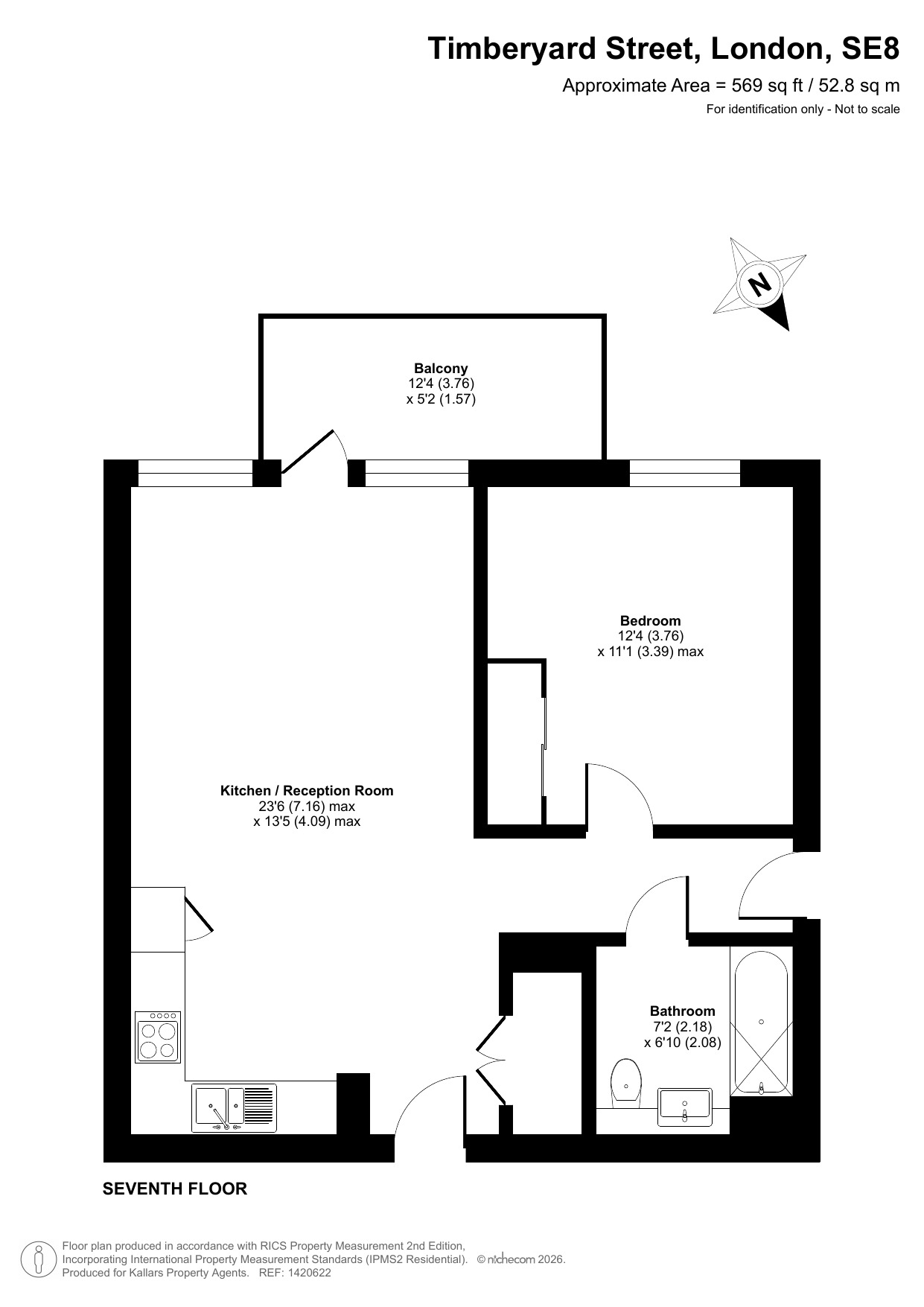 Flat 28, Lacewood Apartments, London floorplan