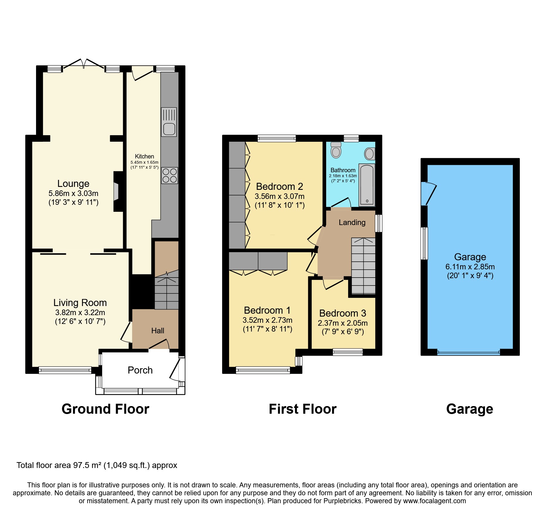 59, Waddicar Lane, Melling floorplan