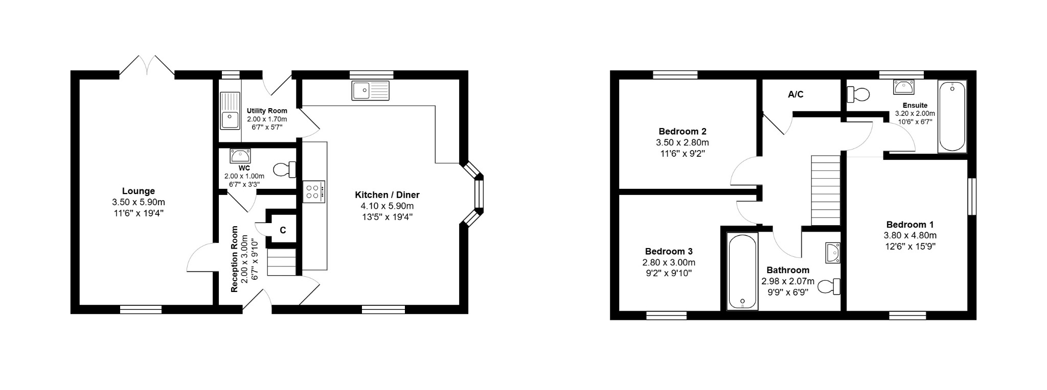 12, Woods Place, Fakenham floorplan