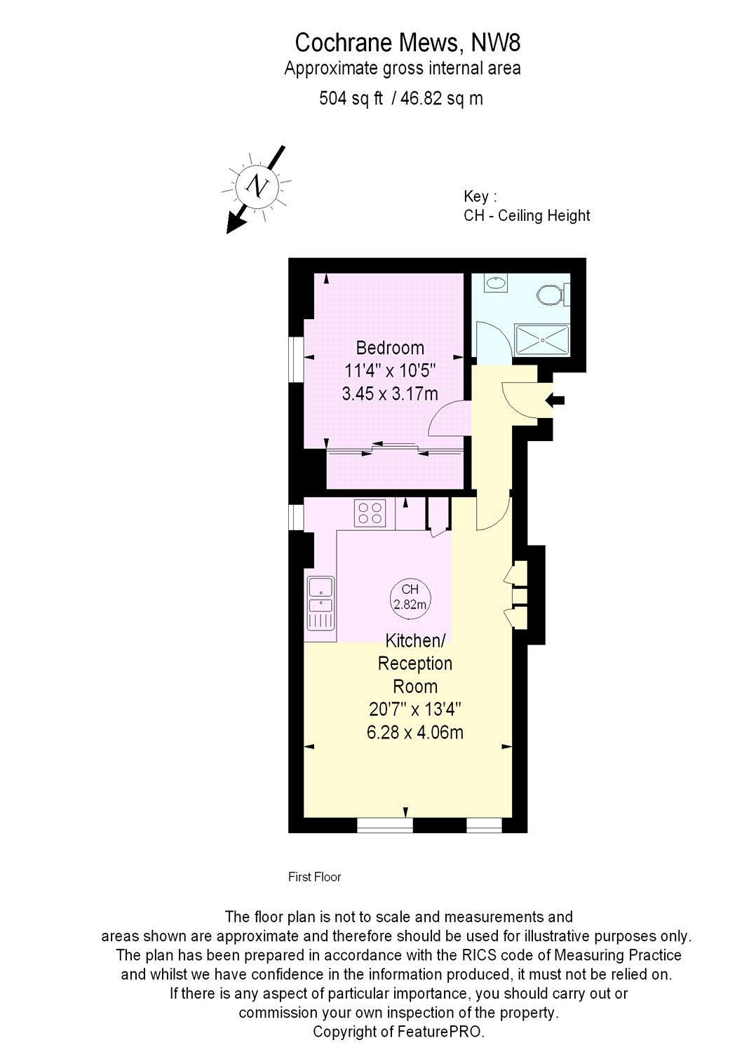 1 Bedrooms Flat to rent in Flat 2, Cochrane Mews, London NW8