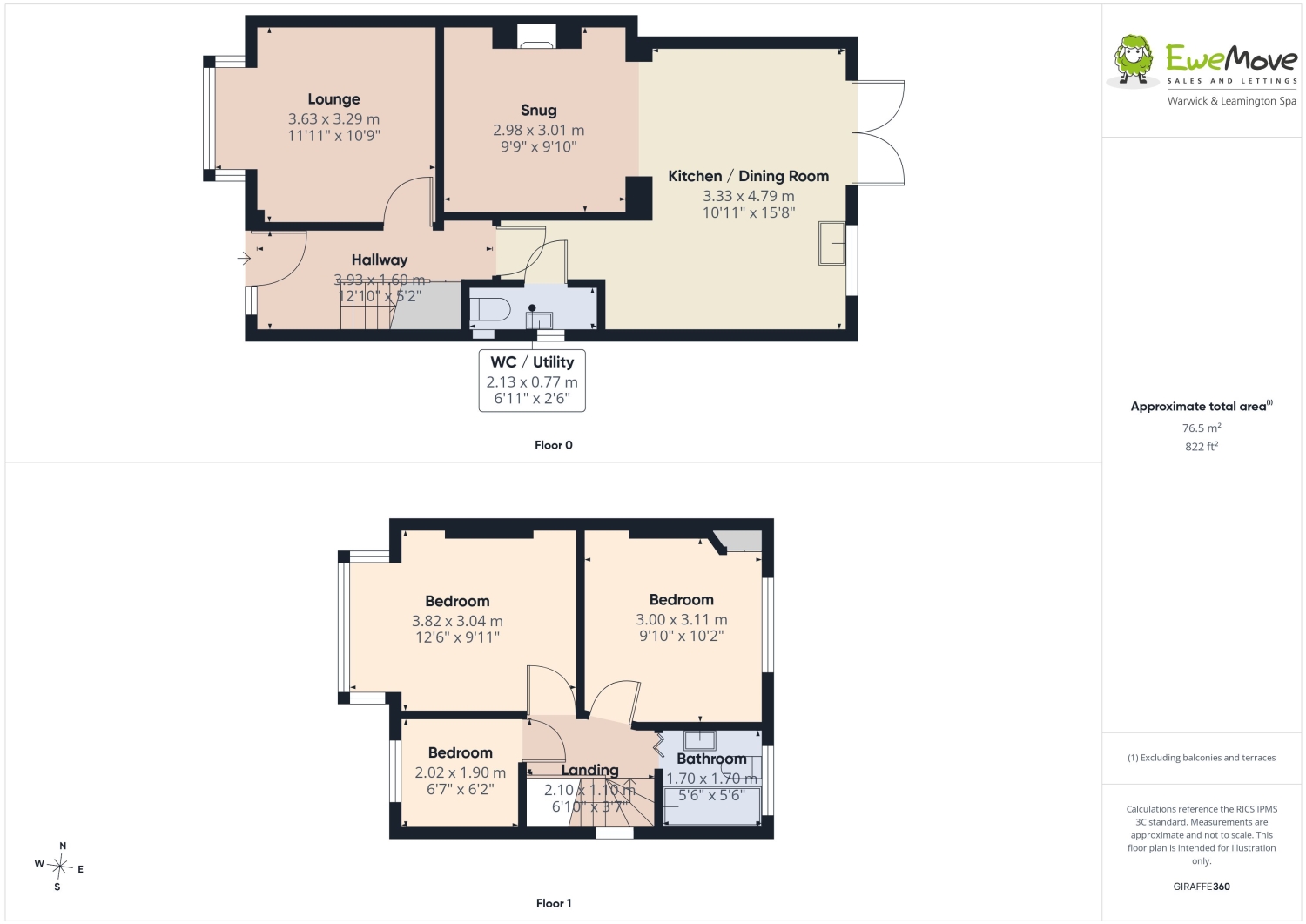 291, TACHBROOK ROAD, LEAMINGTON SPA floorplan