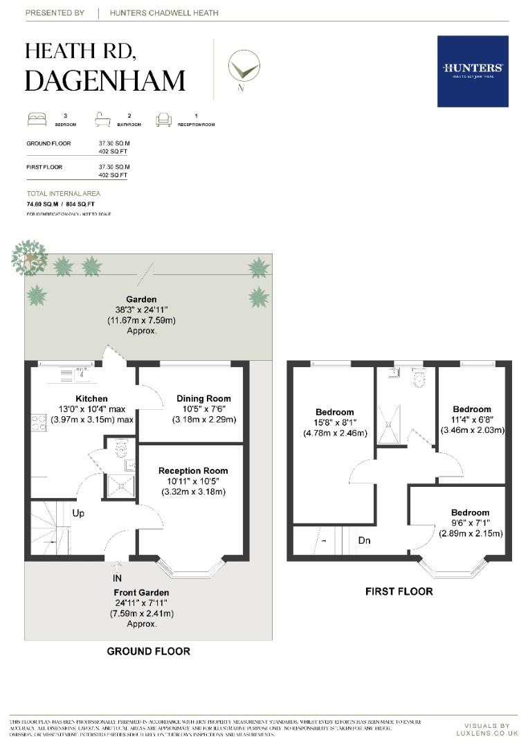 80, Heath Road, Romford floorplan