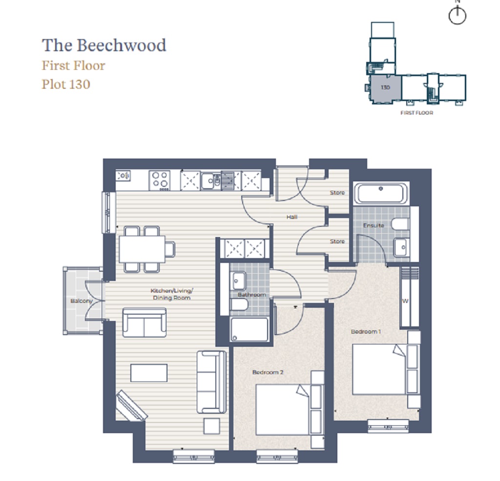 Plot 0130b, The Beechwood, Manningtree Park, Manningtree floorplan