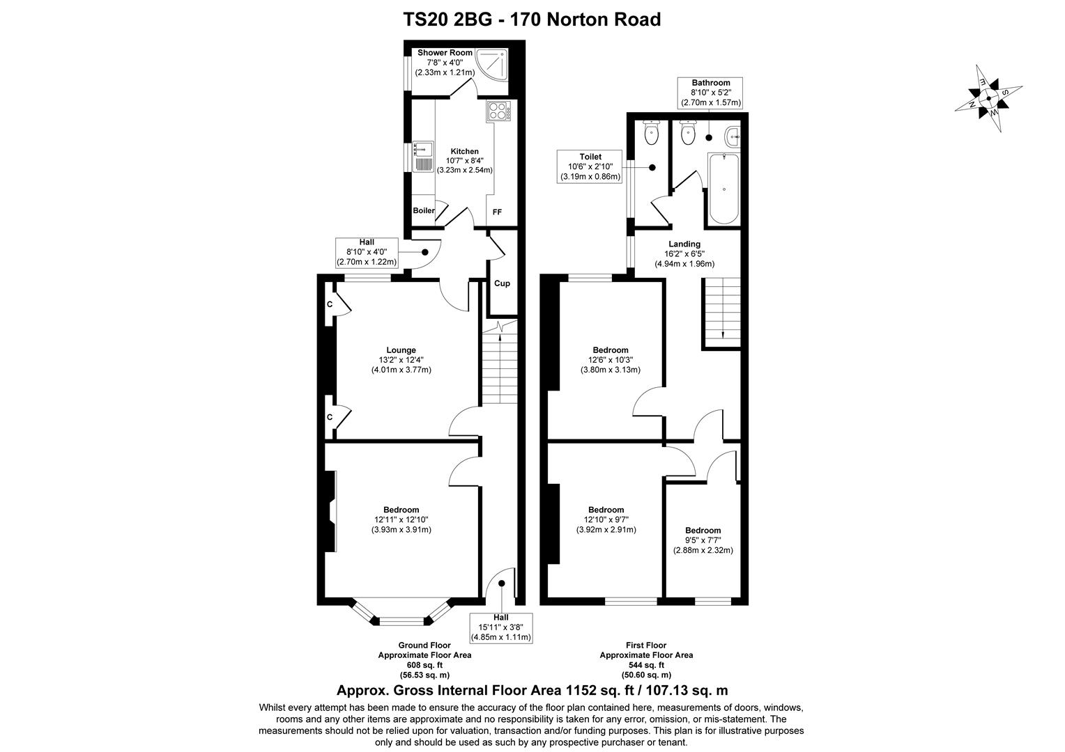 170, Norton Road, Stockton-On-Tees floorplan