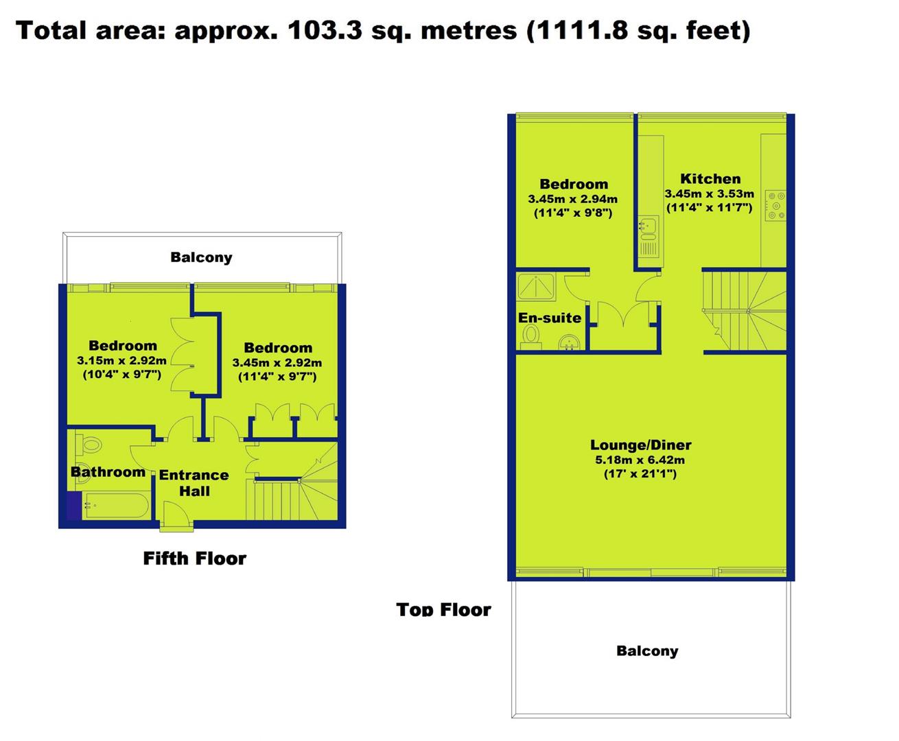 518, Nottingham One, Nottingham floorplan