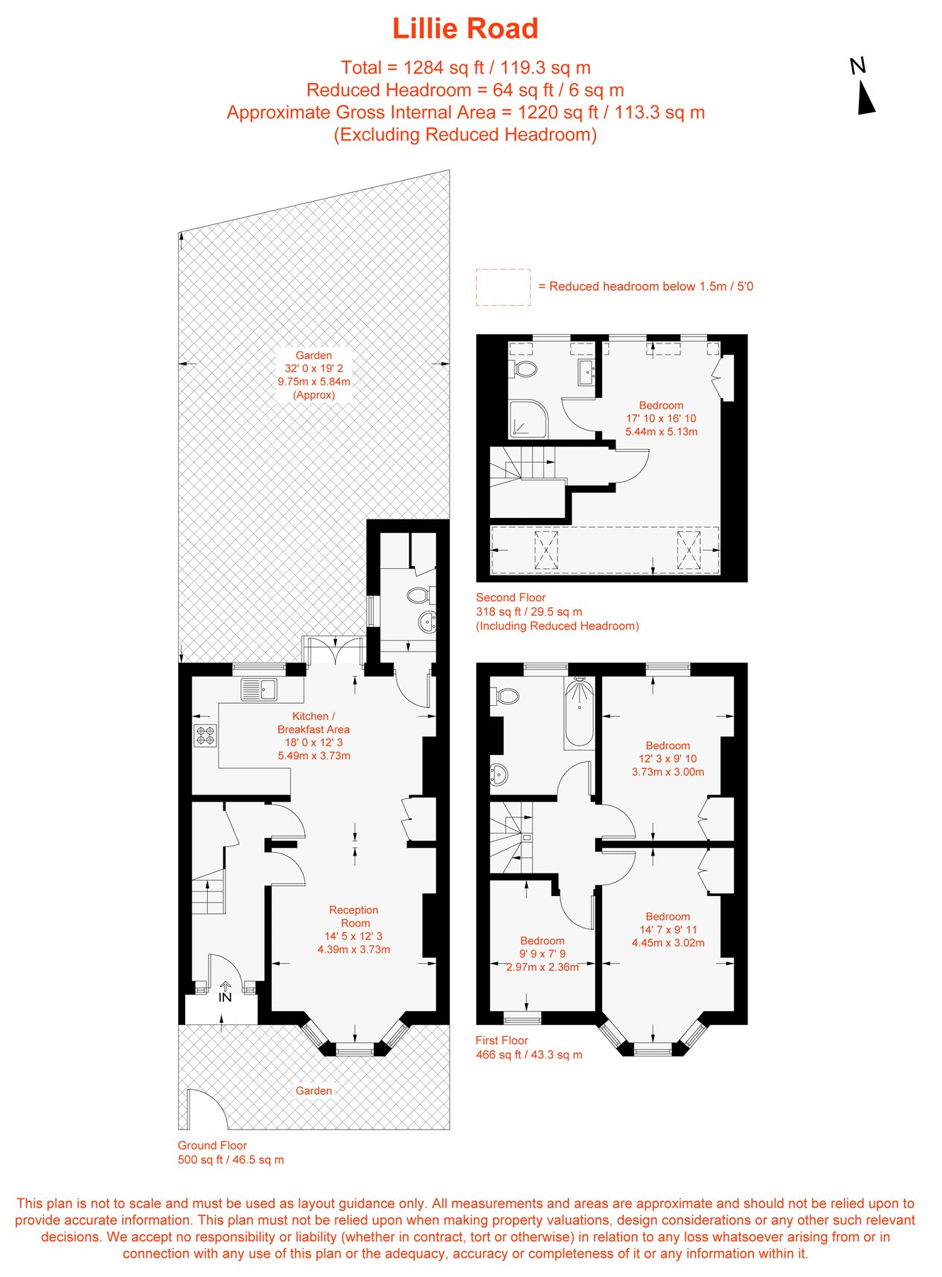 258, Lillie Road, London floorplan