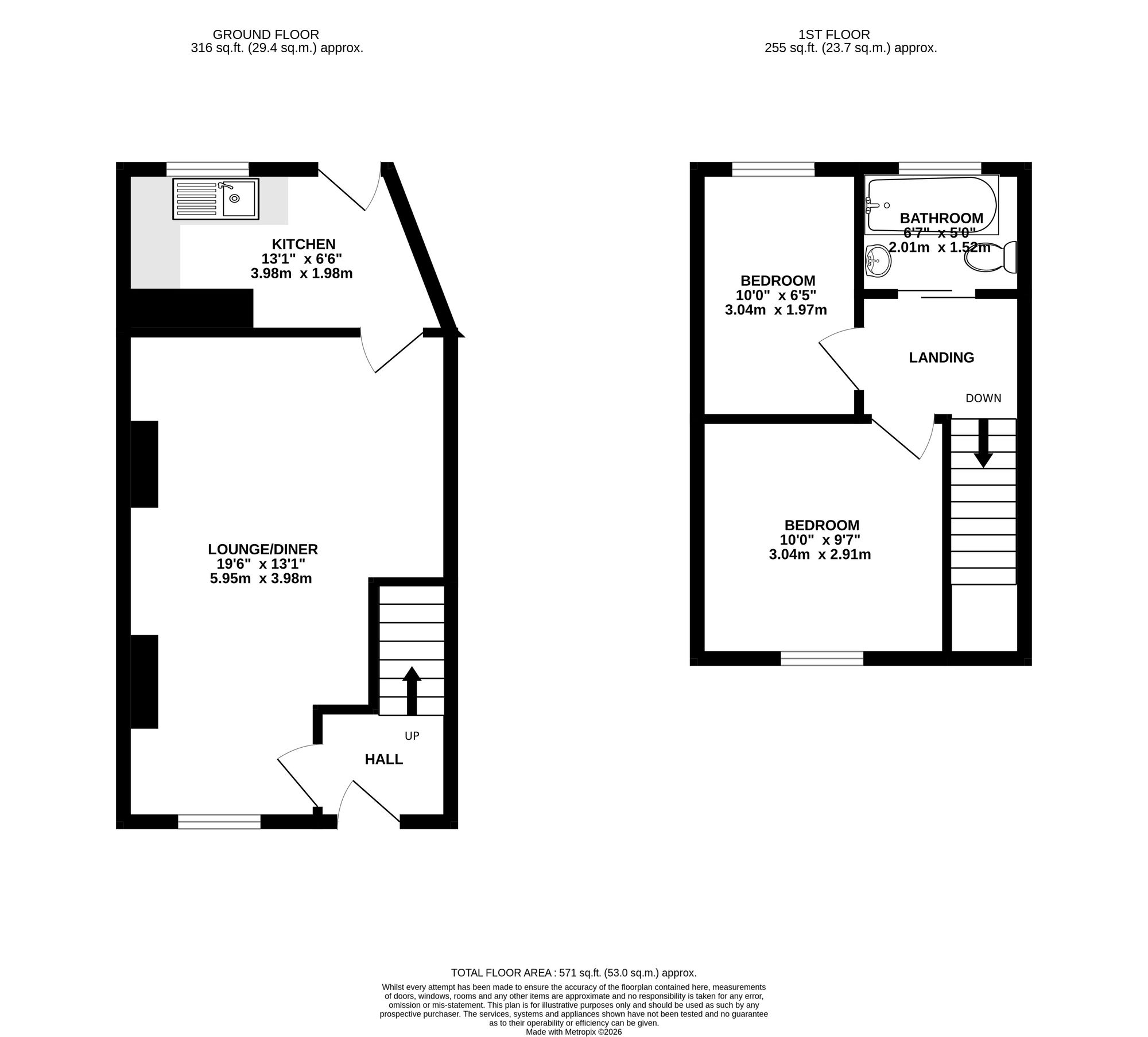 23 Cross Street, Pontypool floorplan