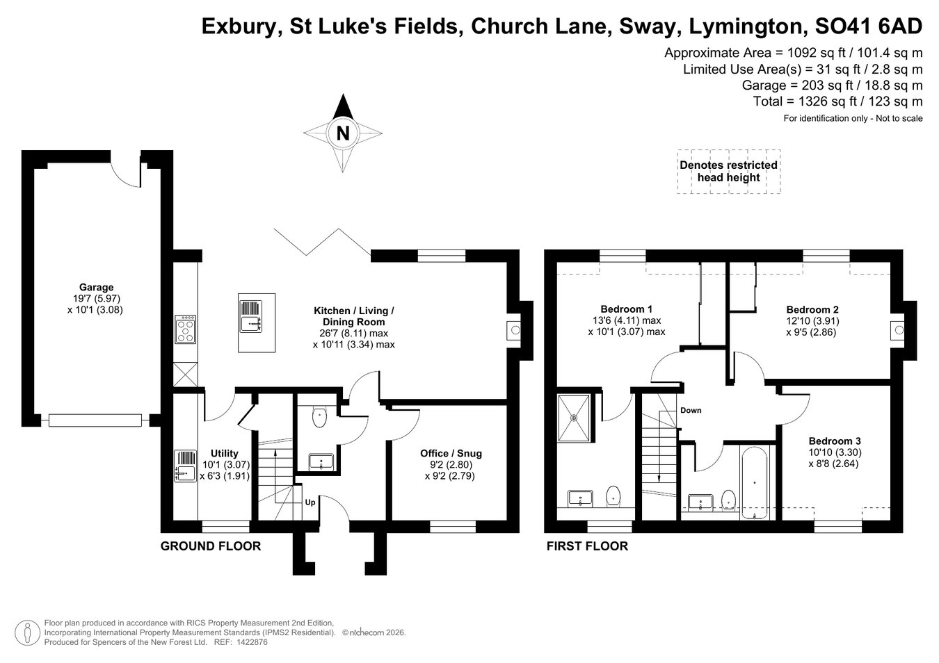 The Exbury, St Luke's Fields, Church Lane, Lymington floorplan