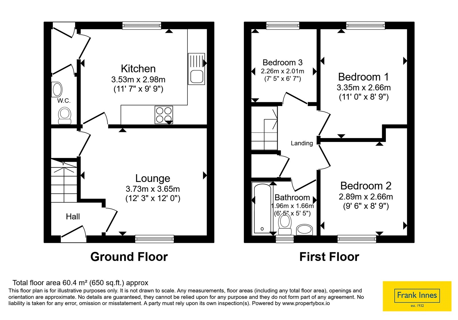 50, Hampton Close, Leicestershire floorplan