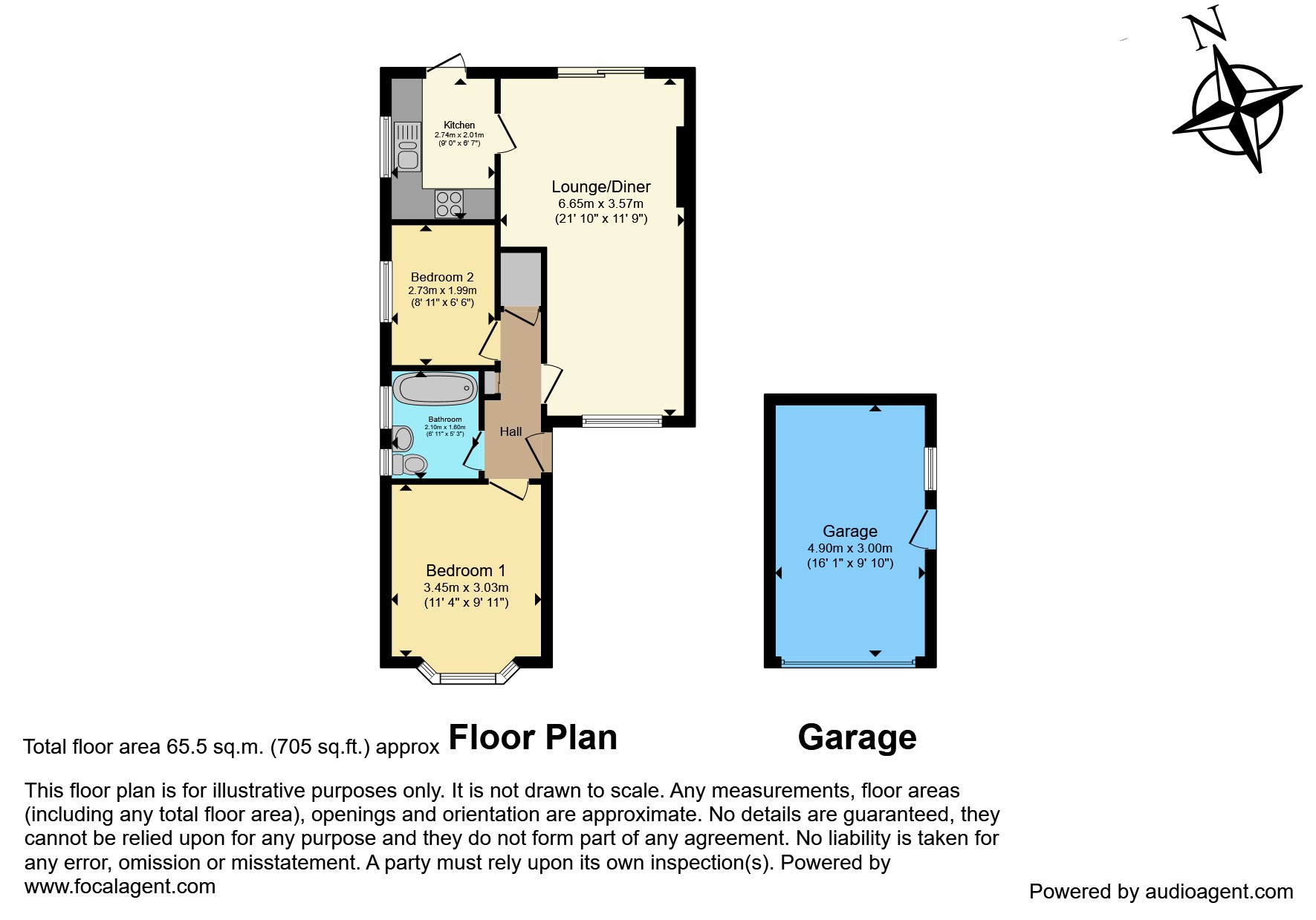 Sandcross Lane, Reigate RH2, 2 bedroom semidetached bungalow for sale