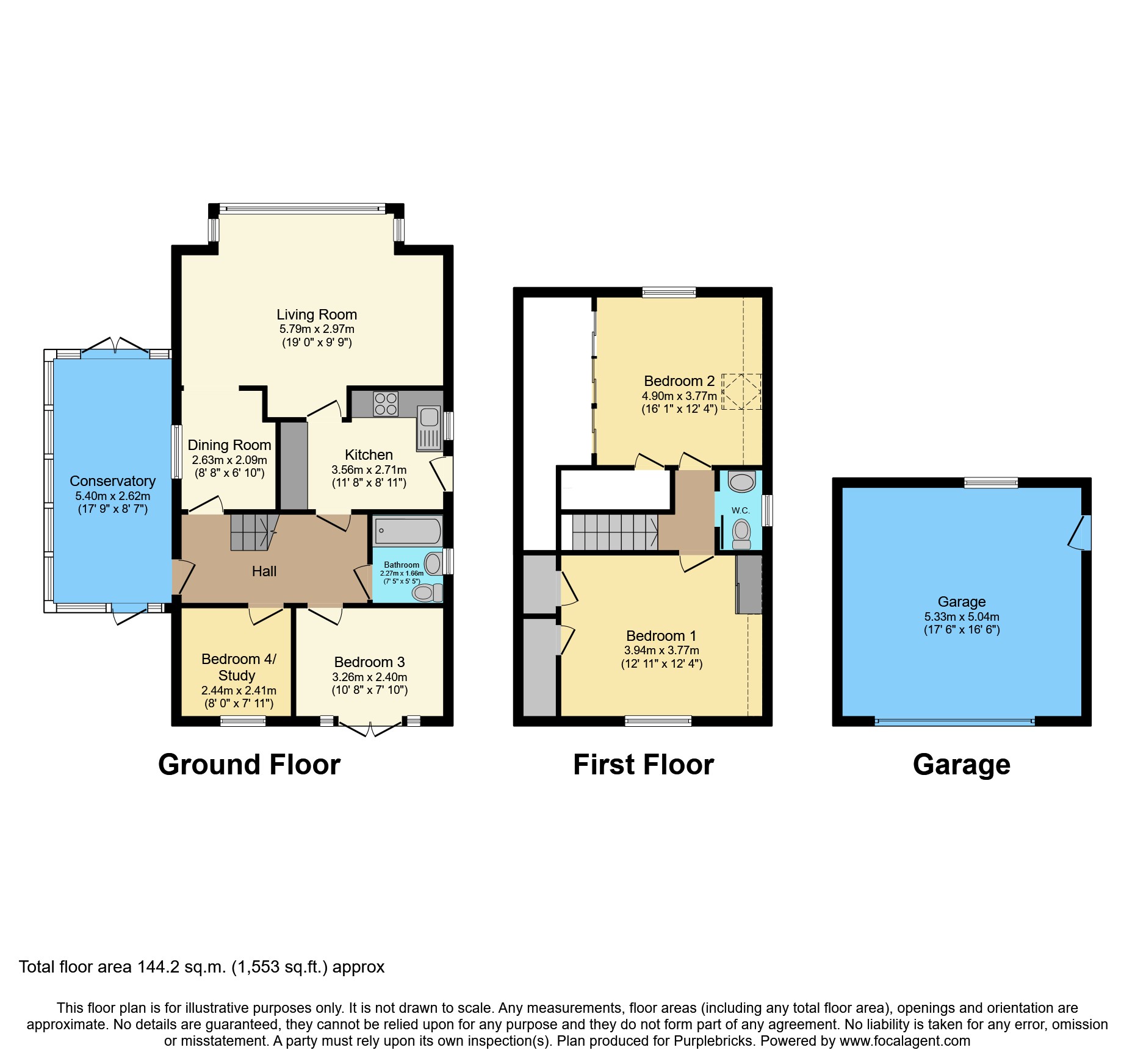7, Foldgate View, Ludlow floorplan