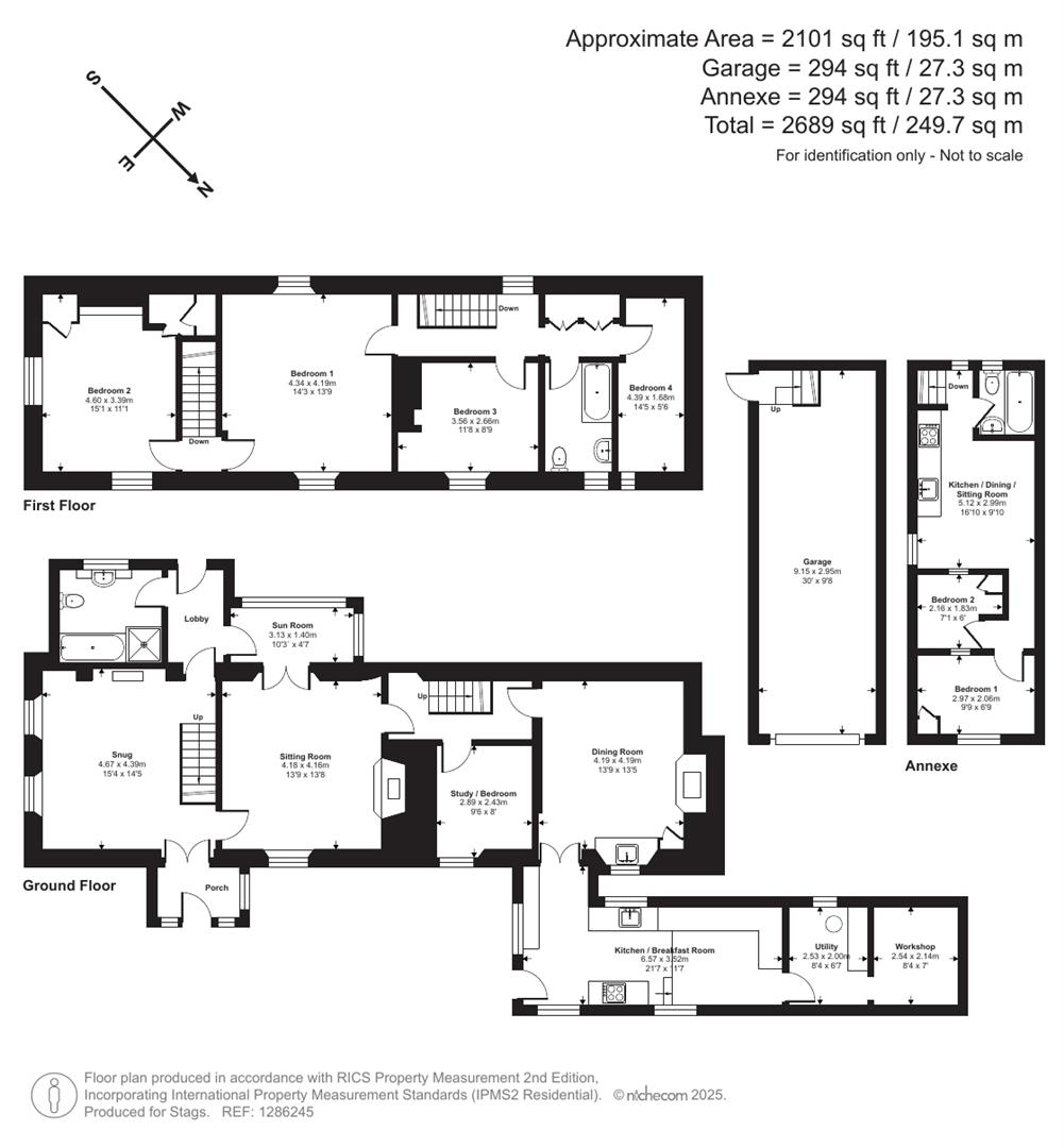 Dingley Dale, North Road, Lifton floorplan